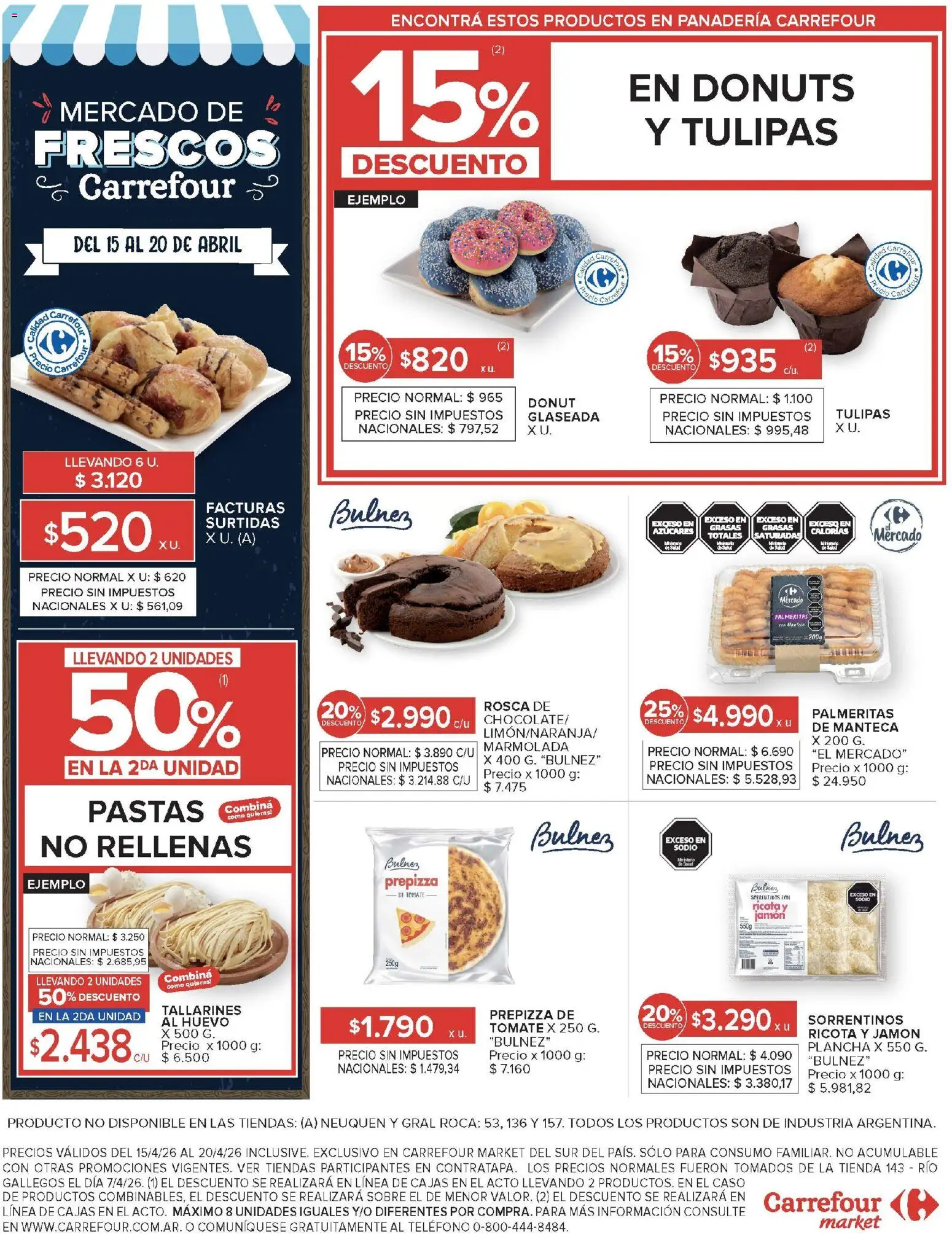 Carrefour Market catálogo │ válido desde el 15.04.2026 | Página: 15 | Productos: Caso, Manteca, Plancha, Jamón