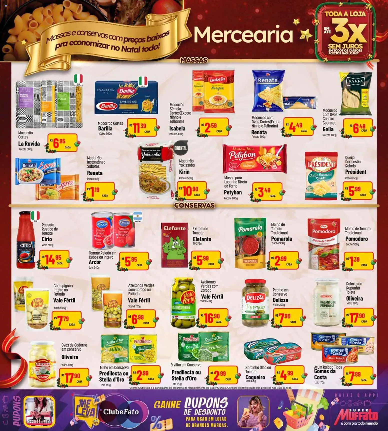 Super Muffato Folheto - válido de 13.12.2025 | Página: 12 | Produtos: Forno, Pupunha, Azeitonas, Talharim