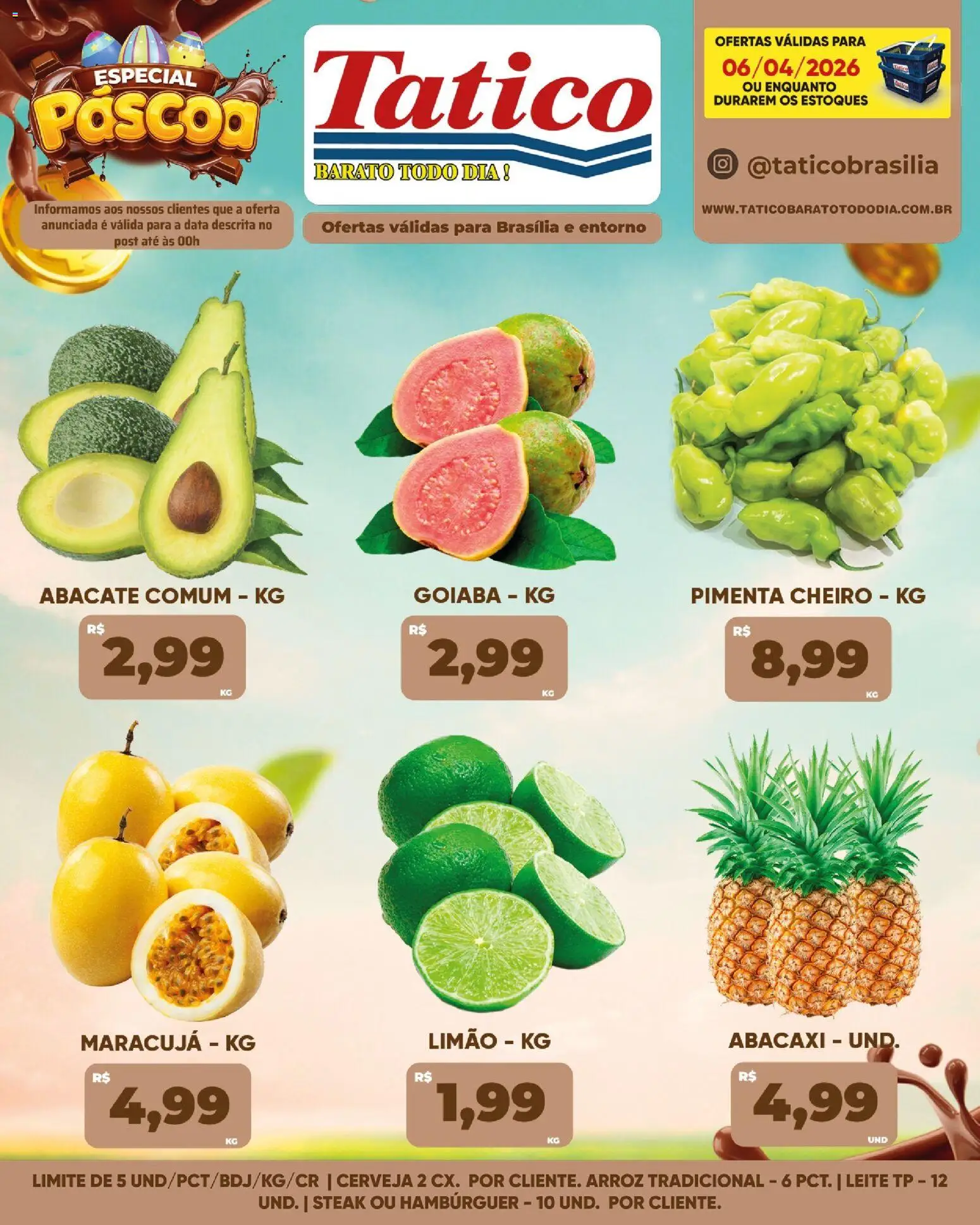 Tatico Folheto - válido de 07.04.2026 | Página: 41 | Produtos: Maracujá, Leite, Arroz, Abacaxi