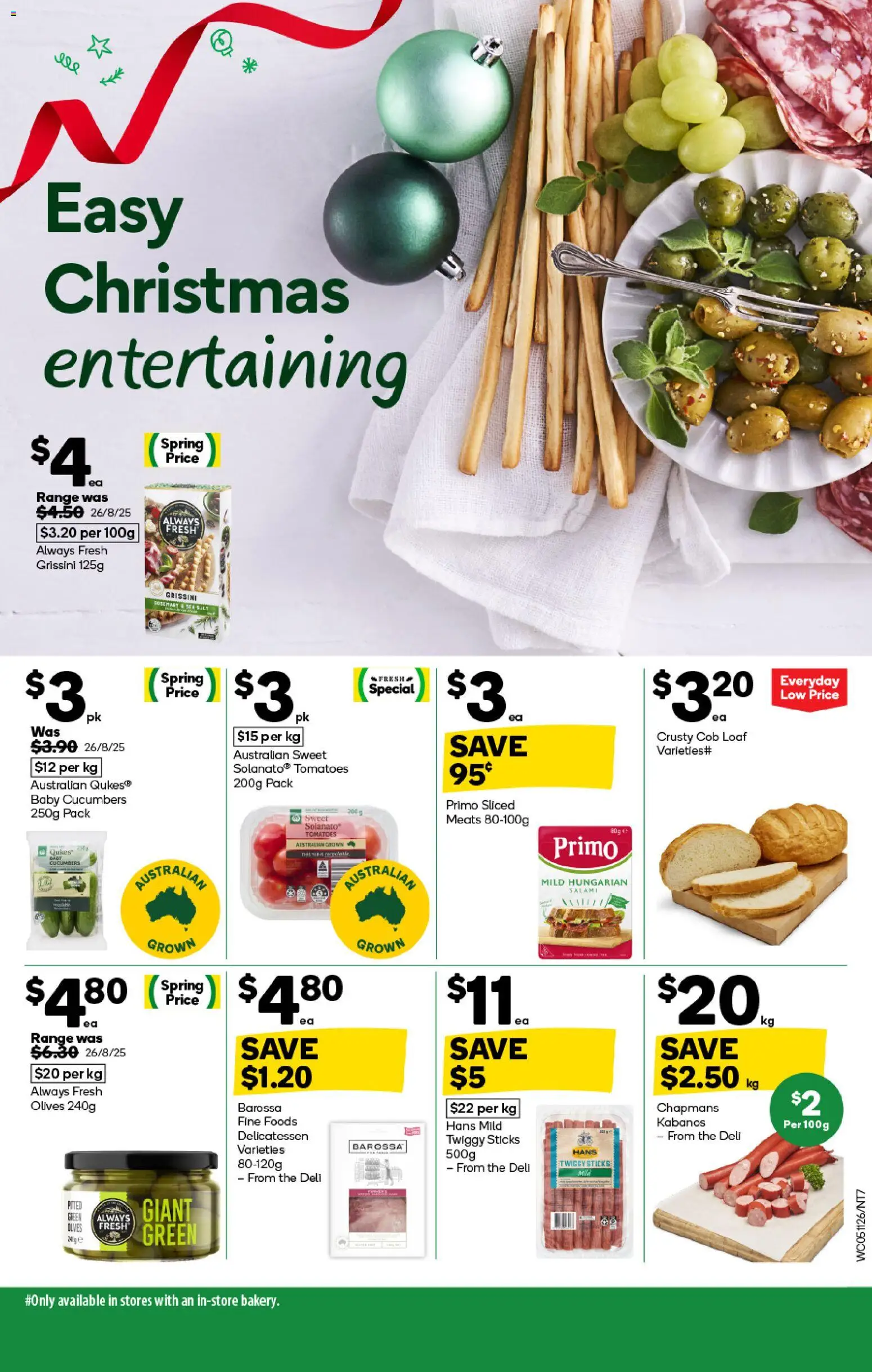 Woolworths catalogue - valid from 05.11.2025 | Page: 7 | Products: Tomatoes, Olives, Cucumbers, Salt