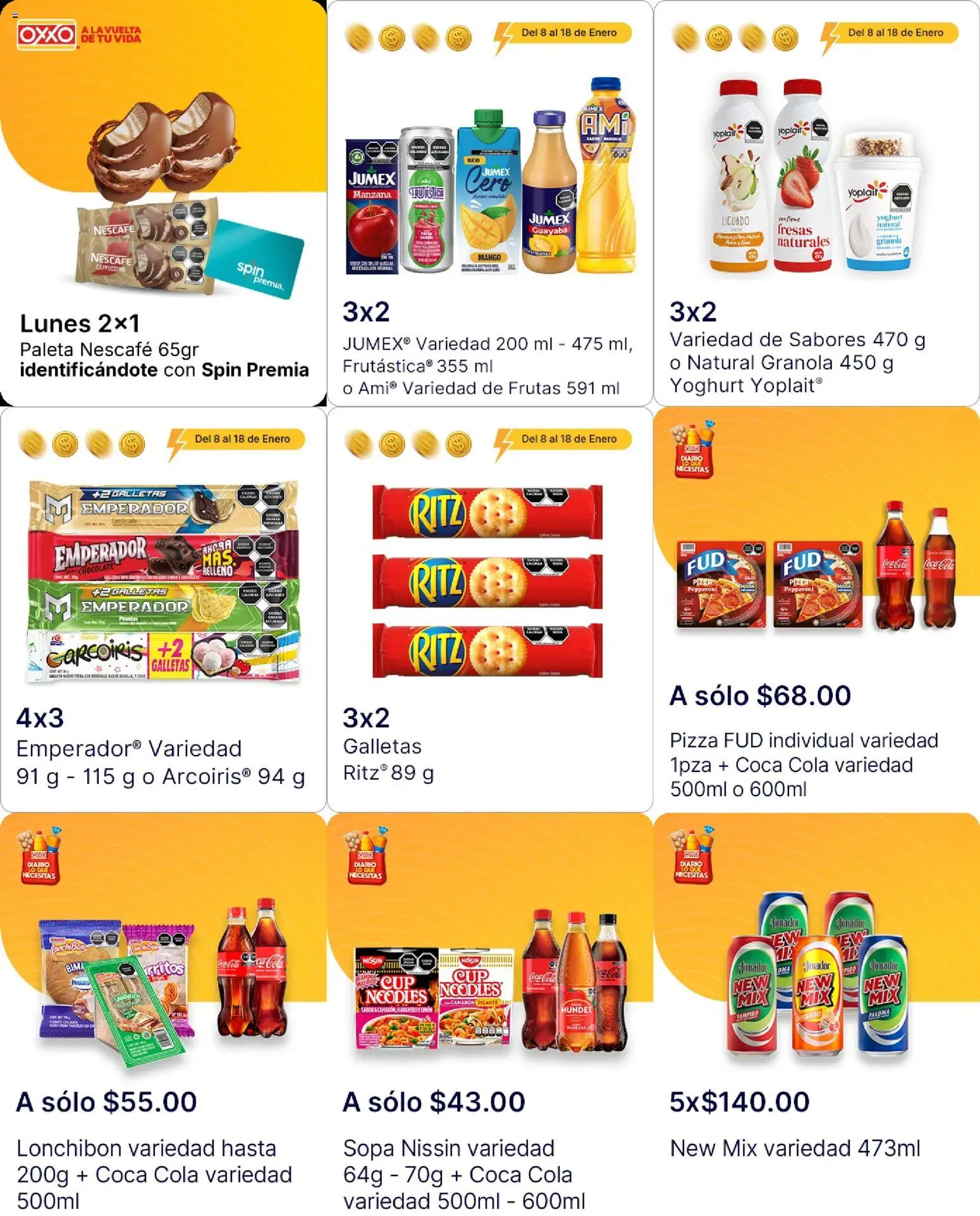 Nuevas ofertas de OXXO válidas en toda la República Mexicana desde el 08.01.2026. ¡Encuentra las mejores ofertas en OXXO folleto! | Página: 23 | Productos: Bolsa, Tequila, Encendedor, Té