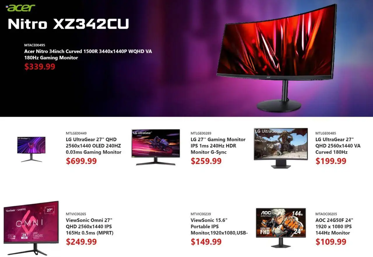 Canada Computers flyer valid from 29.08.2025 | Page: 11 | Products: Monitor