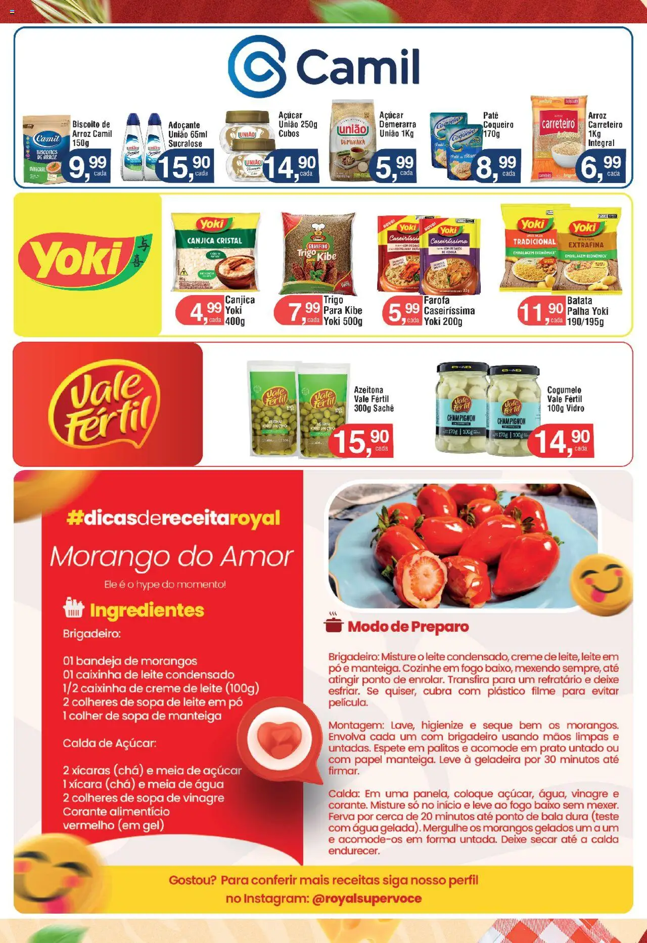 Royal Supermercados Folheto - válido de 28.07.2025 | Página: 8 | Produtos: Chá, Açúcar, Creme de leite, Bala