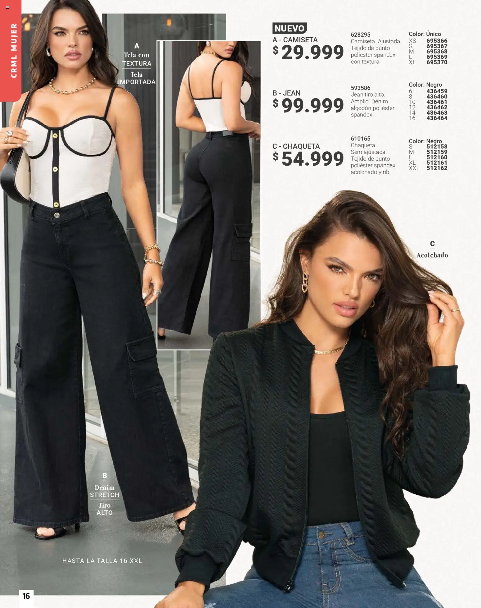 Carmel revista - valida desde el 01.01.2026 | Página: 16 | Productos: Algodón, Jean, Camiseta, Chaqueta