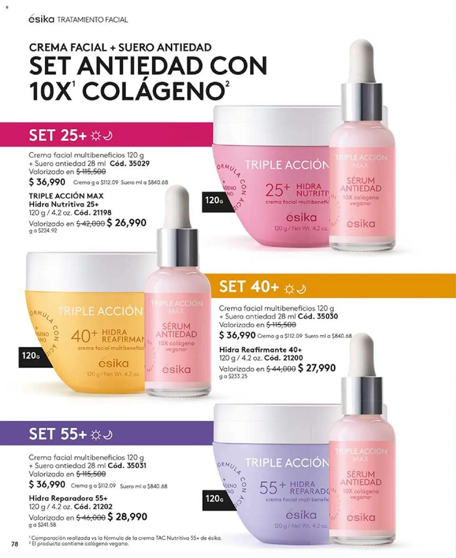 Ésika revista - valida desde el 03.04.2026 | Página: 78 | Productos: Crema, Serum