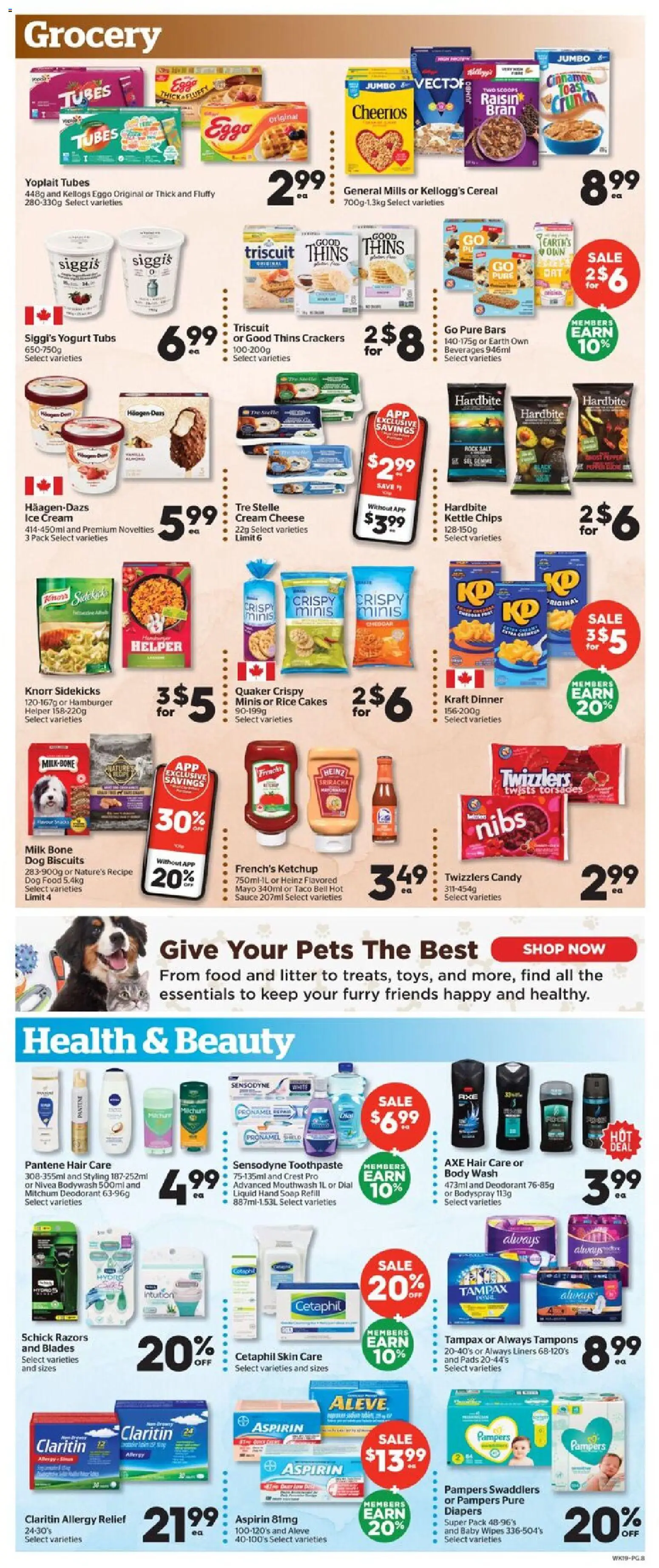 Calgary Co-op flyer valid from 12.03.2026 | Page: 9 | Products: Chips, Ice cream, Mouthwash, Yogurt