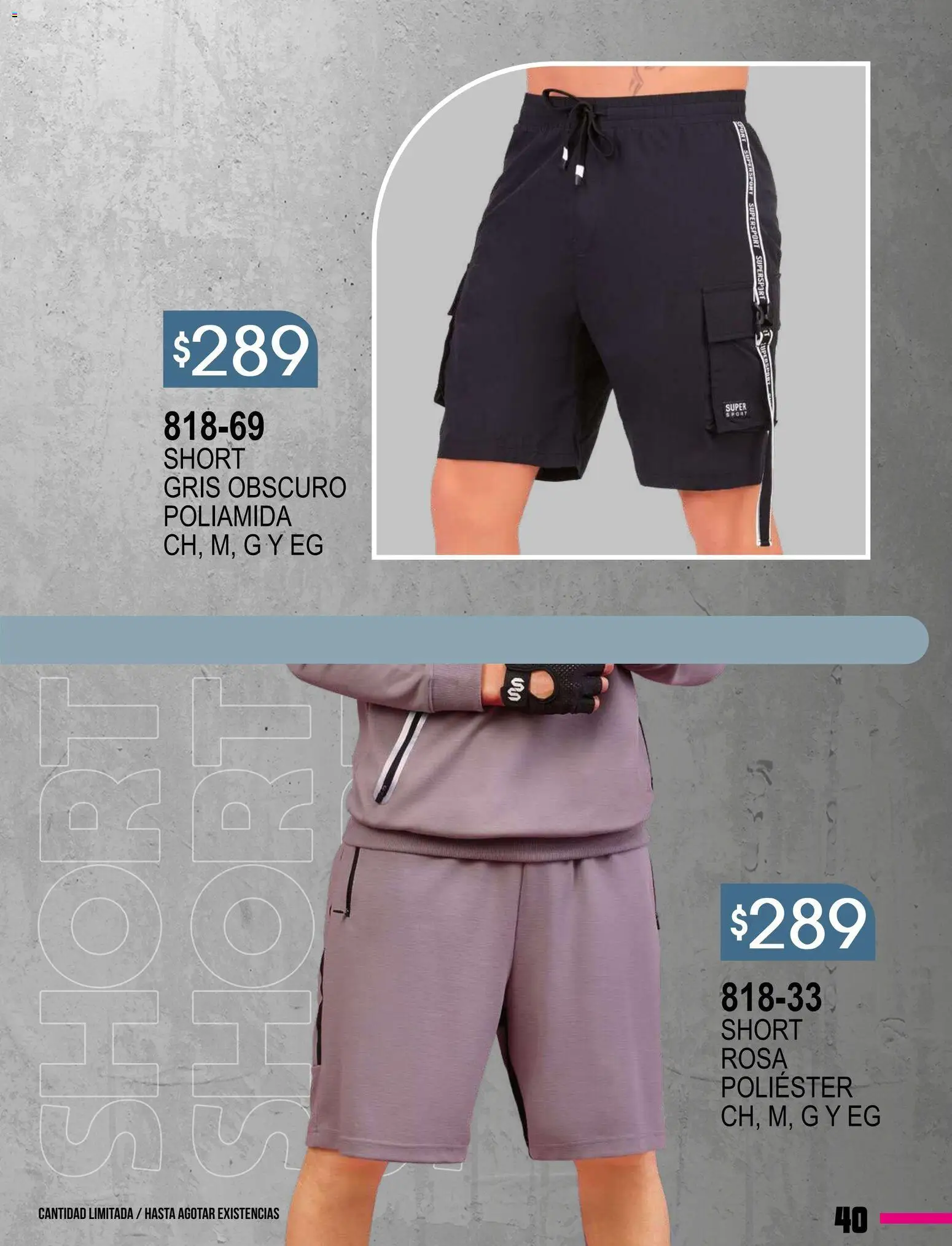 Nuevas ofertas de Cklass válidas en toda la República Mexicana desde el 08.01.2026. ¡Encuentra las mejores ofertas en Cklass catálogo Especial Supersport Caballero! | Página: 41 | Productos: Short