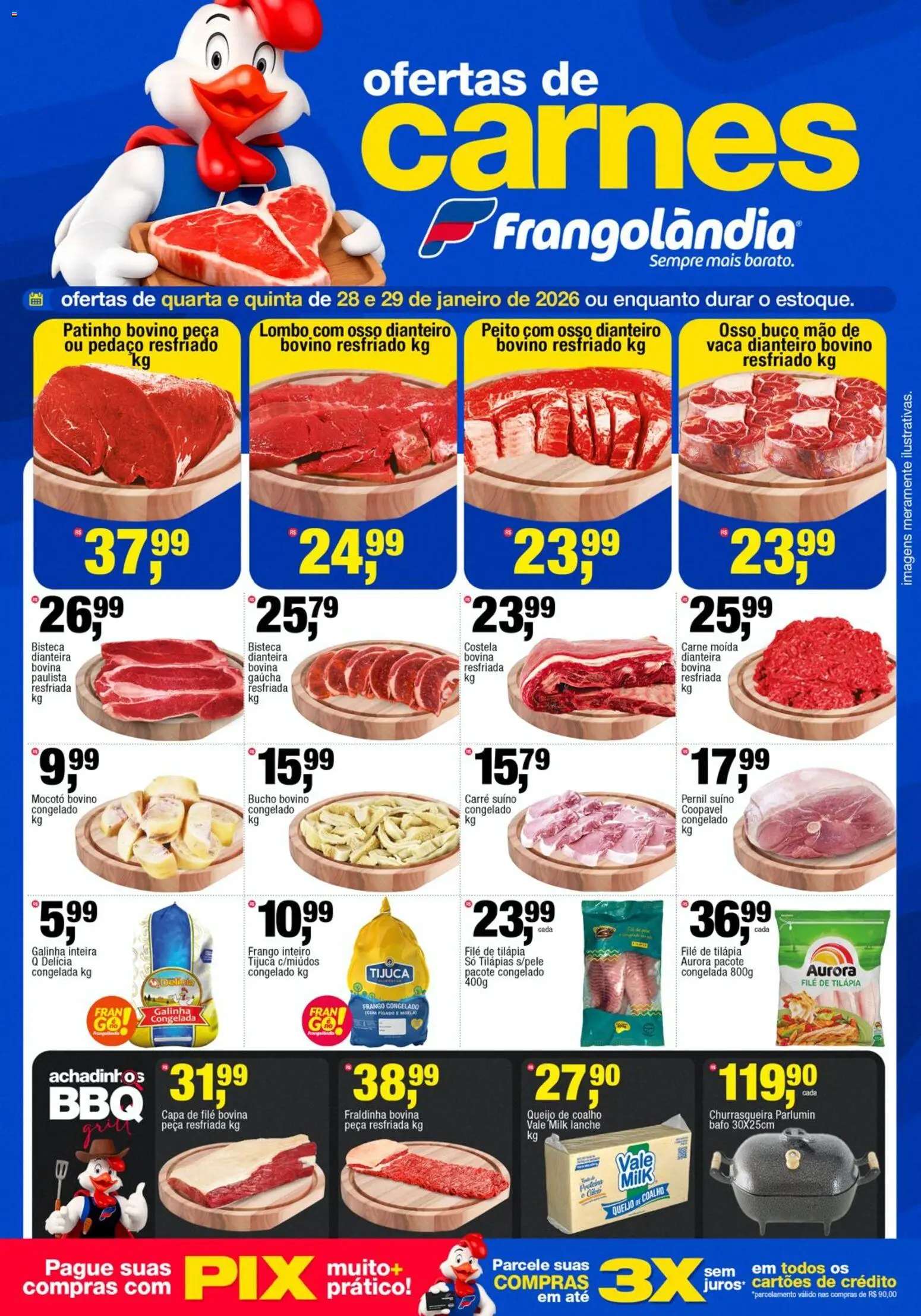 Frangolândia Folheto - válido de 28.01.2026 | Página: 1 | Produtos: Lombo, Pernil, Queijo, Churrasqueira