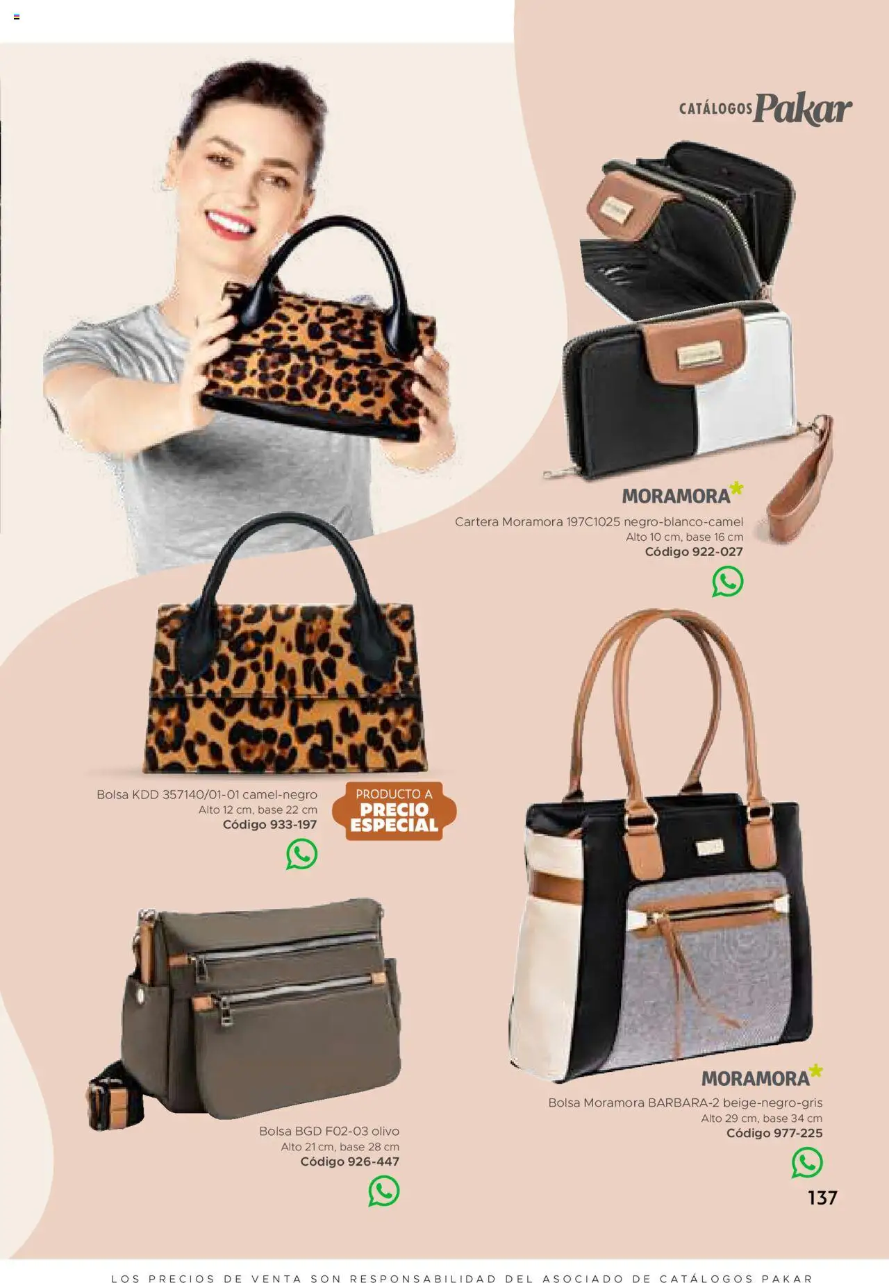 Nuevas ofertas de SC Pakar válidas en toda la República Mexicana desde el 24.07.2025. ¡Encuentra las mejores ofertas en SC Pakar Catálogo Ropa y Accesorios! | Página: 137 | Productos: Bolsa