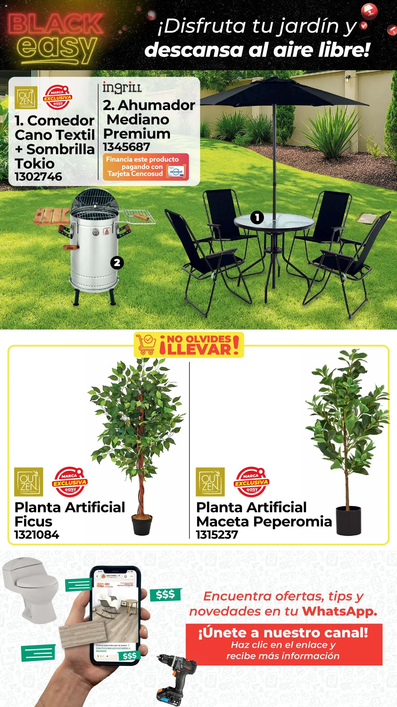 Easy revista - valida desde el 27.10.2025 | Página: 19 | Productos: Planta, Sombrilla, Maceta