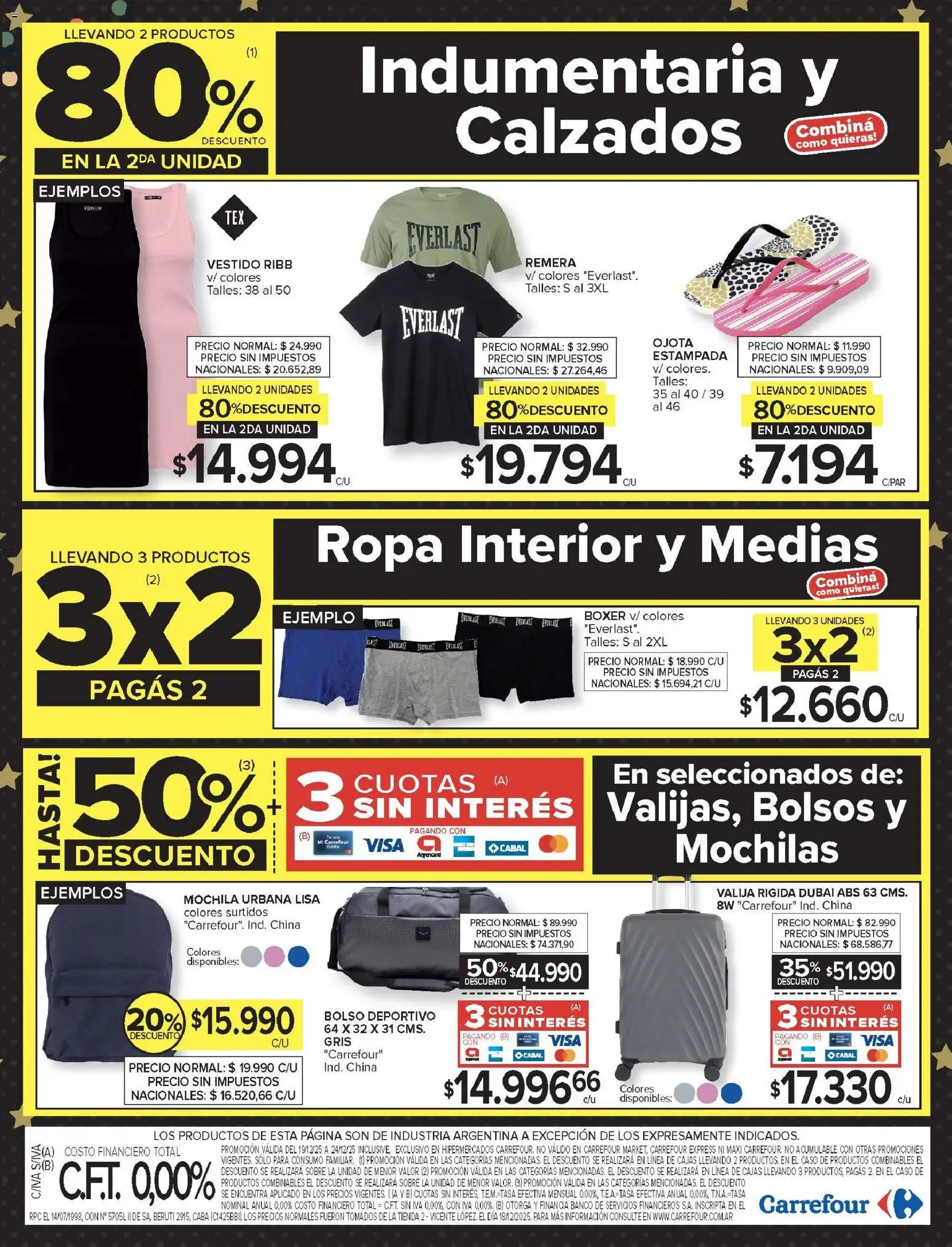 Carrefour - Hiper  │ válido desde el 19.12.2025 | Página: 24 | Productos: Valija, Banco, Sobre, Ropa