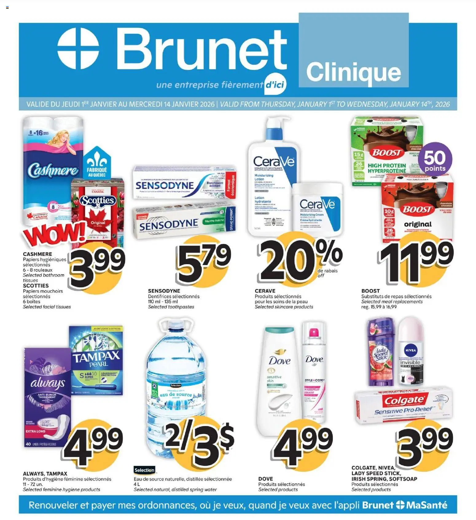 Brunet flyer valid from 01.01.2026 | Page: 1 | Products: Cream, Chocolate