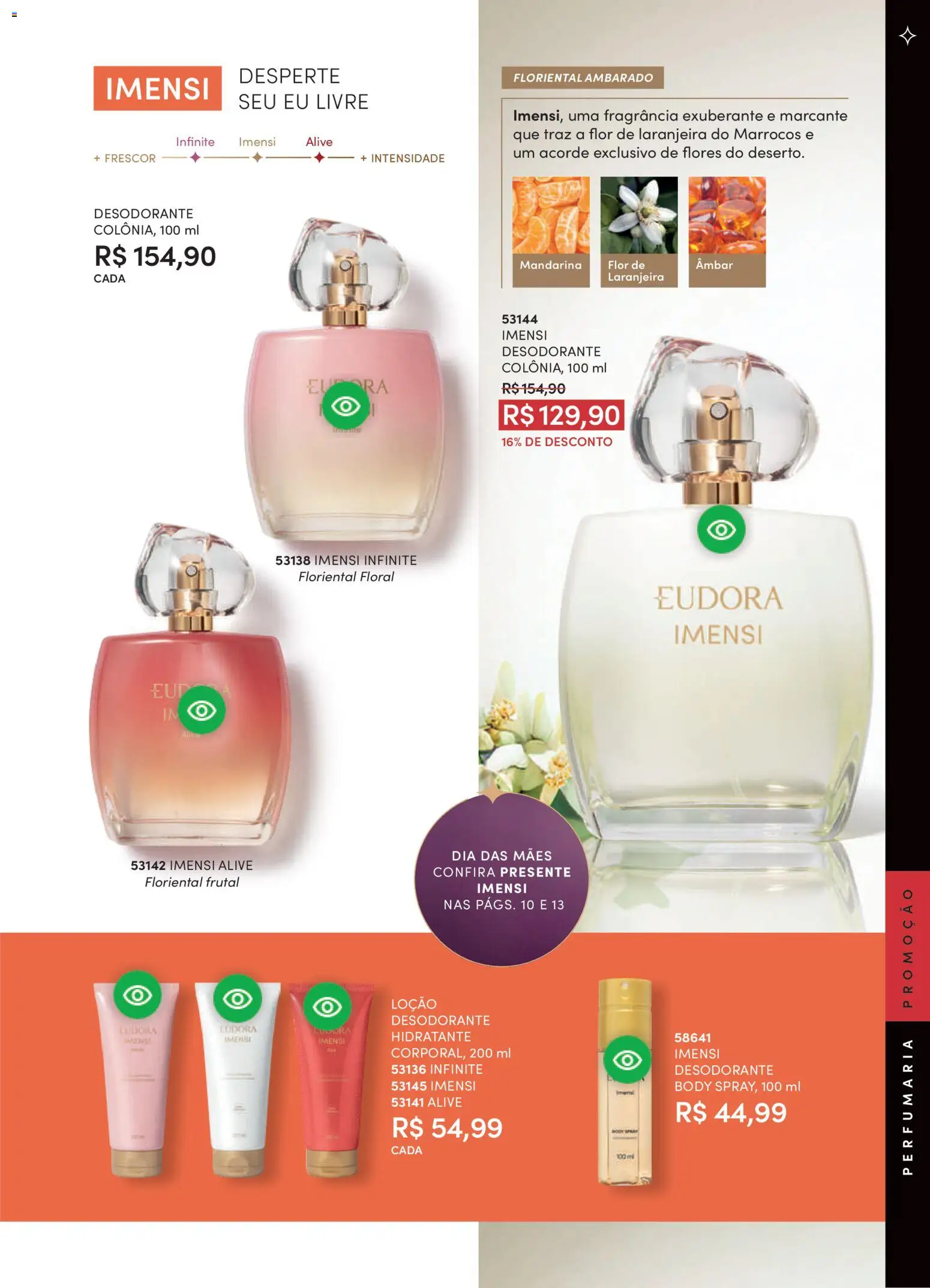 Eudora Folheto - válido de 11.03.2026 | Página: 87 | Produtos: Fragrância, Desodorante, Flores, Body