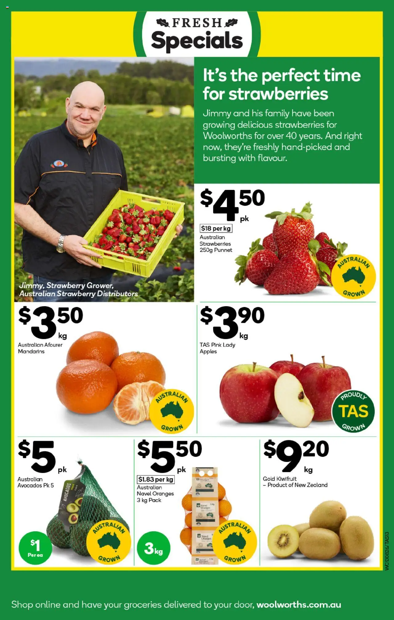 Woolworths catalogue - valid from 13.08.2025 | Page: 13 | Products: Apples, Oranges, Strawberries, Kiwifruit
