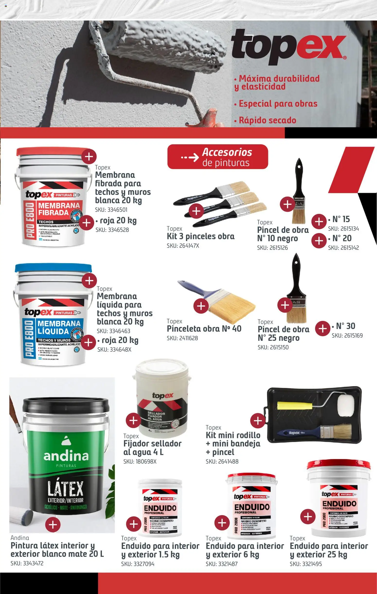 Sodimac catálogo │ válido desde el 18.12.2025 | Página: 15 | Productos: Impermeabilizante, Mate, Rodillo, Agua