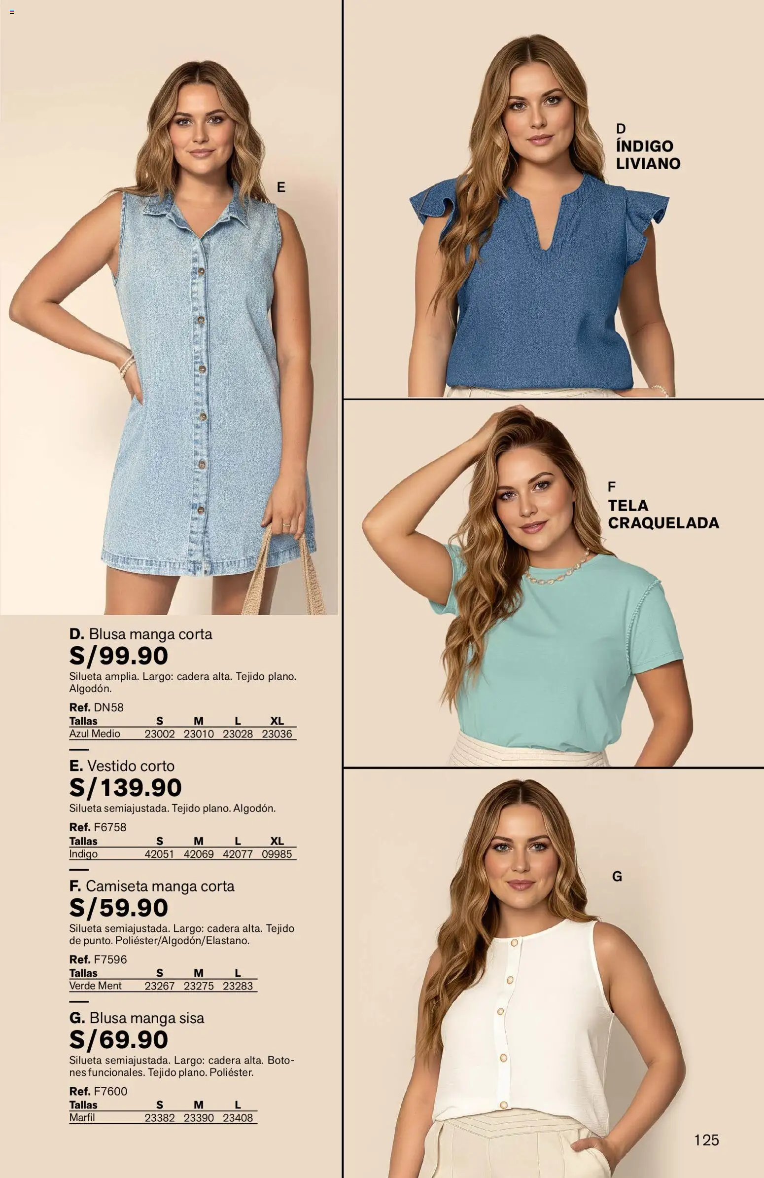 Catálogo Leonisa válido desde 07.04.2026 | Página: 125 | Productos: Blusa, Vestido