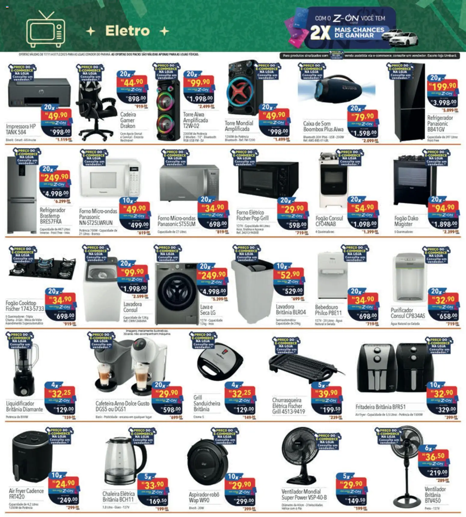 Supermercados Condor Folheto - válido de 17.11.2025 | Página: 31 | Produtos: Chaleira, Chaleira elétrica, Impressora, Churrasqueira