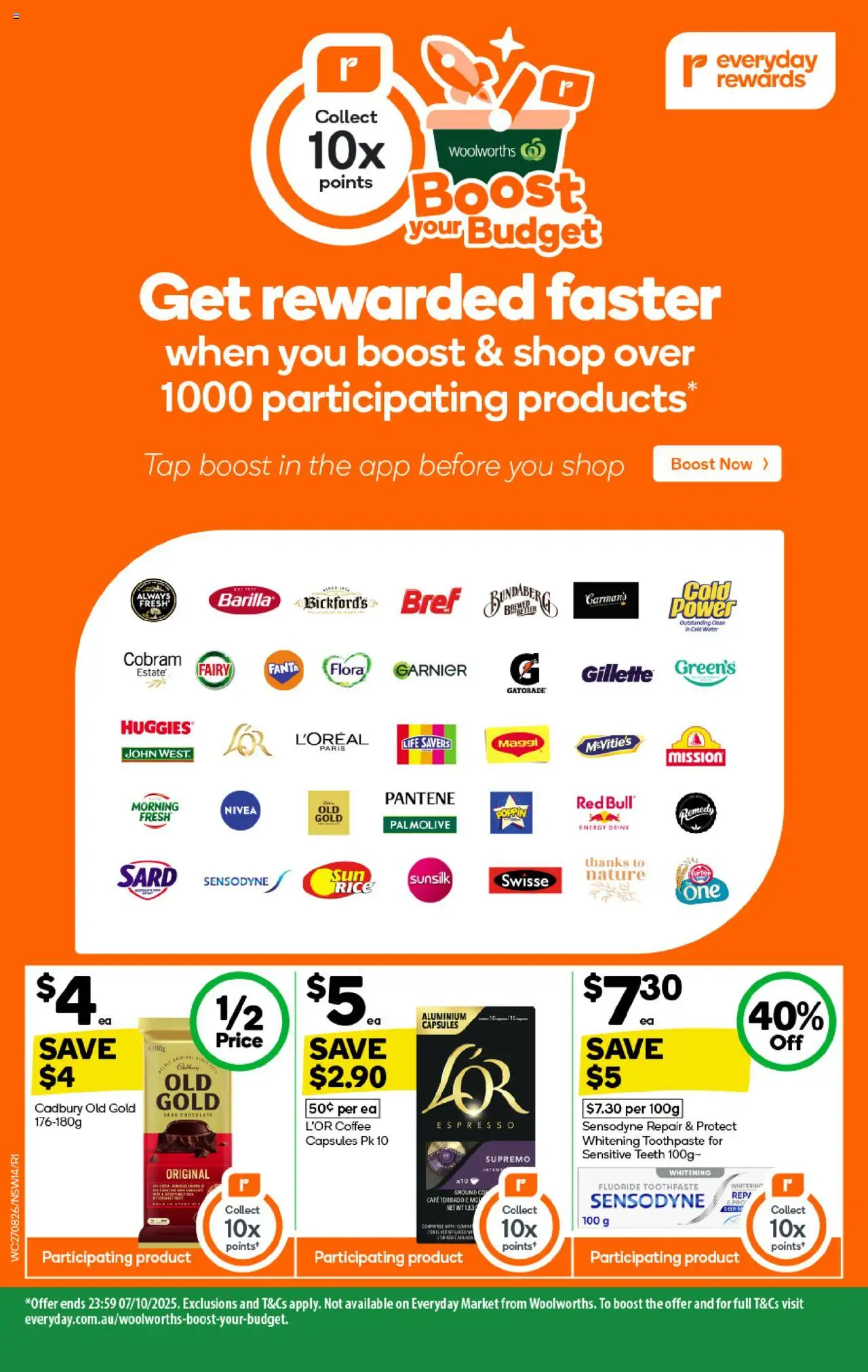 Woolworths catalogue - valid from 27.08.2025 | Page: 14 | Products: Coffee, Toothpaste, Tap, Sensitive teeth