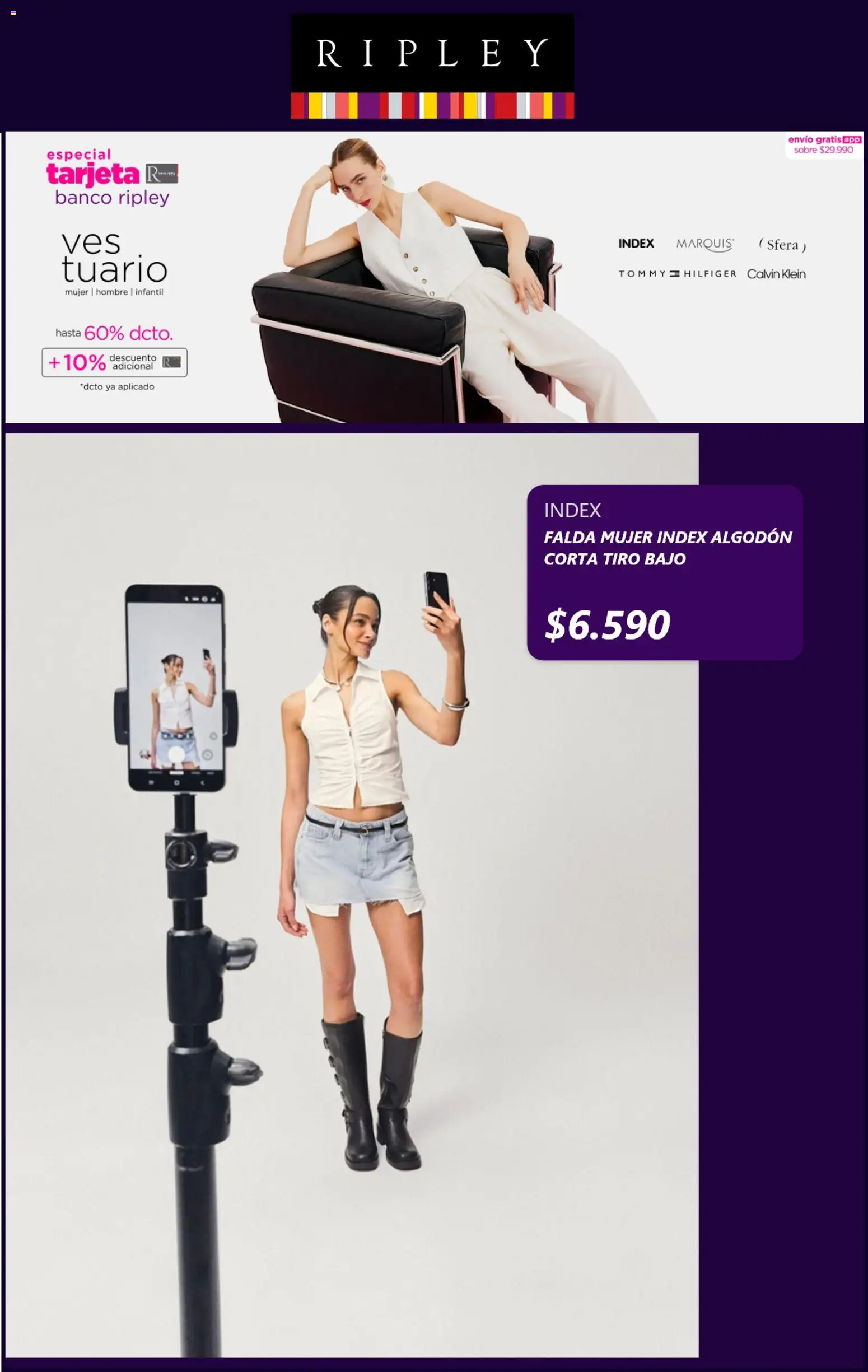 Ripley ofertas  │ válido desde el 29.01.2026 | Página: 6 | Productos: Algodón, Falda, Banco, Sobre