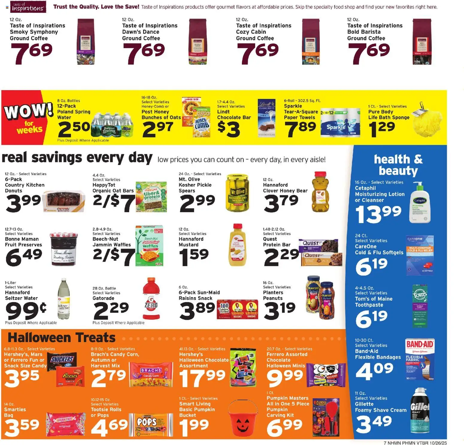 Hannaford Weekly Ad - valid from 26.10.2025 | Page: 13 | Products: Bath, Coffee, Chocolate, Pumpkin