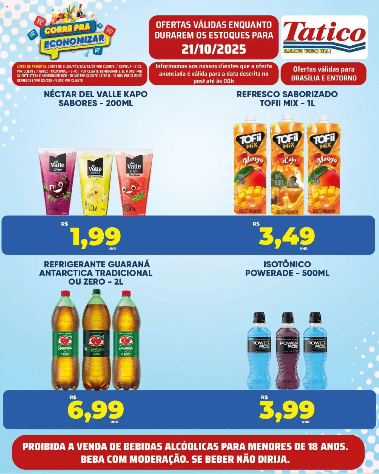 Tatico Folheto - válido de 21.10.2025 | Página: 13 | Produtos: Maracujá, Guaraná, Leite, Arroz
