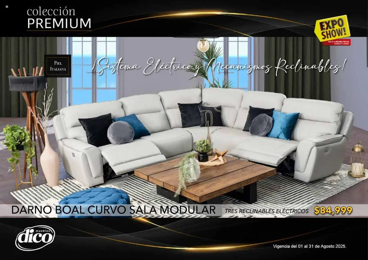 Nuevas ofertas de Muebles Dico válidas en toda la República Mexicana desde el 01.08.2025. ¡Encuentra las mejores ofertas en Muebles Dico - Catálogo Expo Show Premium Agosto! | Página: 60 | Productos: Modular