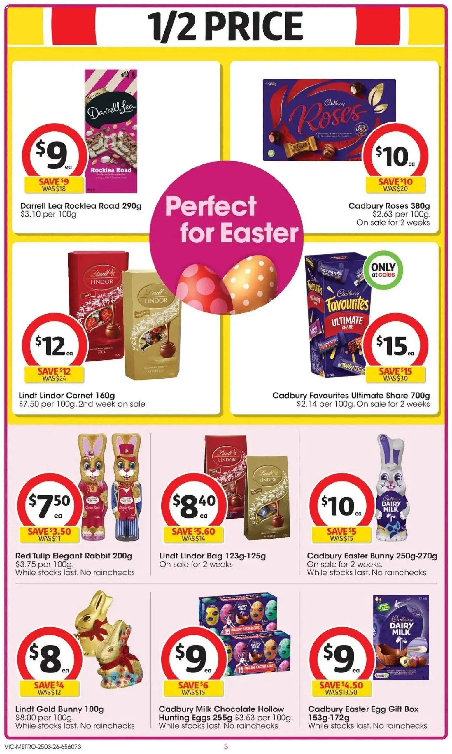 Coles catalogue - valid from 25.03.2026 | Page: 3 | Products: Box, Milk, Dairy, Eggs