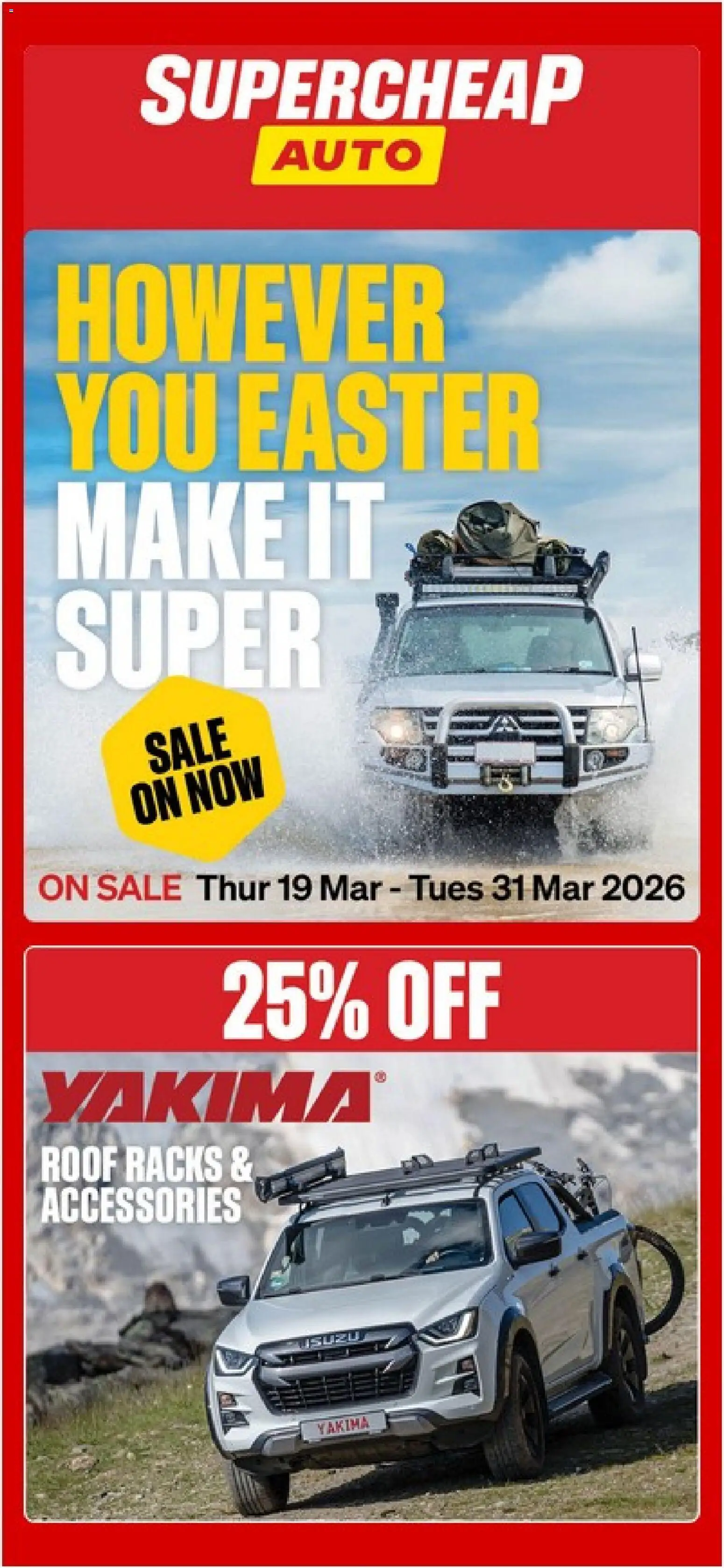 Supercheap Auto catalogue - valid from 19.03.2026 | Page: 1 | Products: Accessories