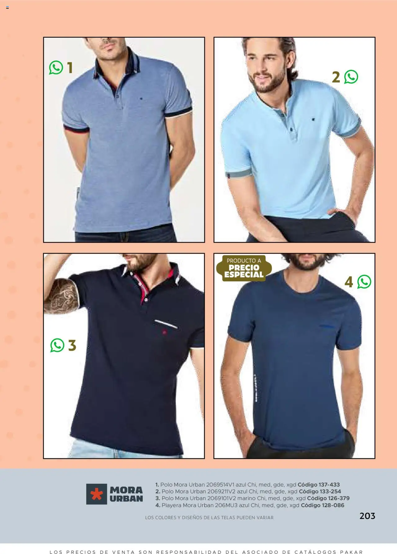 Nuevas ofertas de SC Pakar válidas en toda la República Mexicana desde el 24.07.2025. ¡Encuentra las mejores ofertas en SC Pakar Catálogo Ropa y Accesorios! | Página: 203 | Productos: Playera