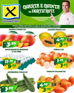 X Supermercados - Ofertas Hortifruti - Pré-Visualização do folheto da loja X Supermercados, válido de 22.10.2025