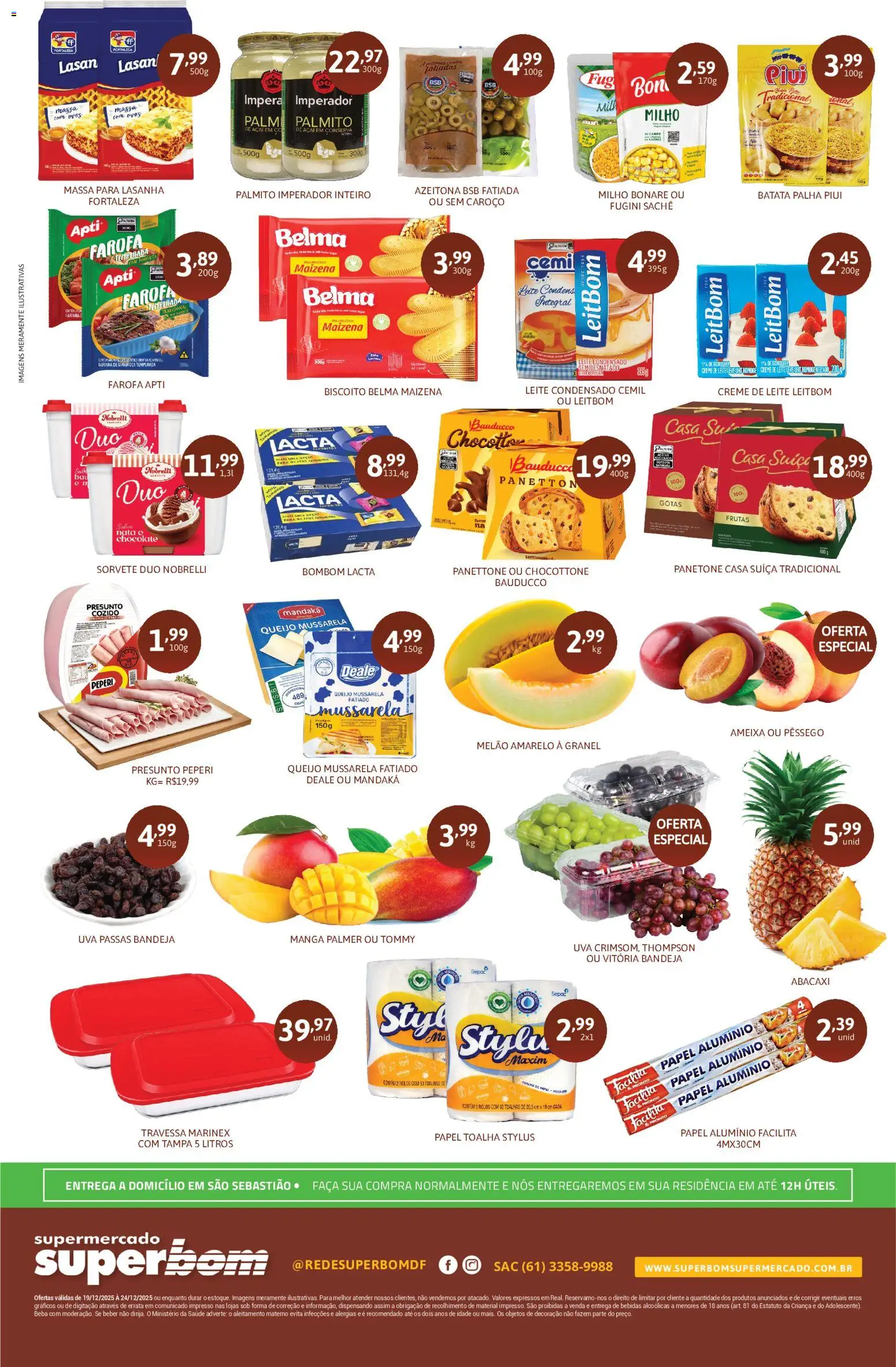 Superbom Folheto - válido de 19.12.2025 | Página: 2 | Produtos: Melão, Bandeja, Batata, Leite condensado