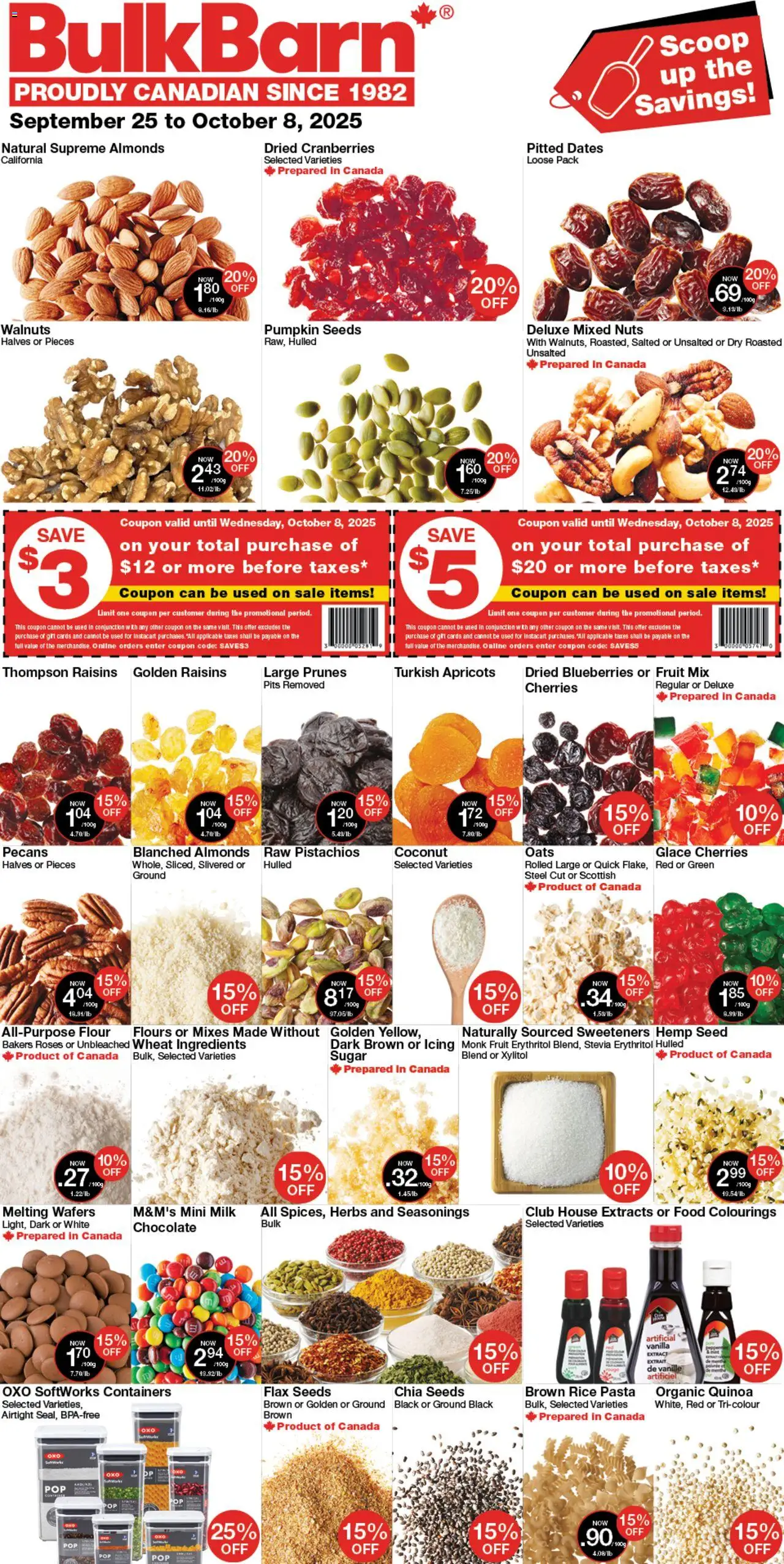 Bulk Barn flyer valid from 25.09.2025 | Page: 1