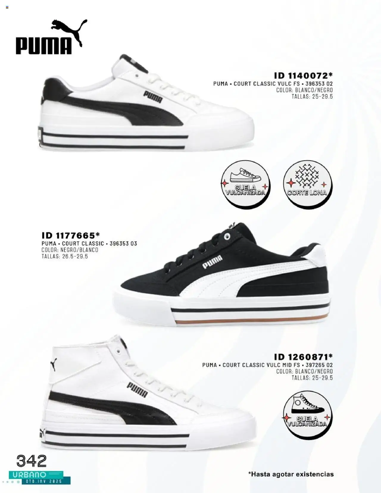 Nuevas ofertas de Price Shoes válidas en toda la República Mexicana desde el 24.07.2025. ¡Encuentra las mejores ofertas en Price Shoes catálogo Urbano otoño / invierno 2025! | Página: 342 | Productos: Lona