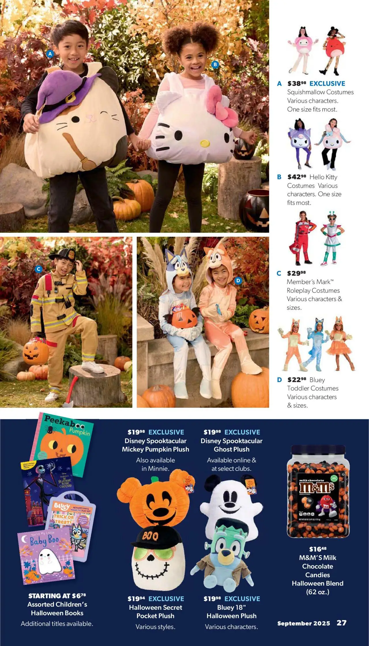 Sam's Club Instant Savings Book September - valid from 27.08.2025 | Page: 27 | Products: Milk, Chocolate, Candies, Pumpkin