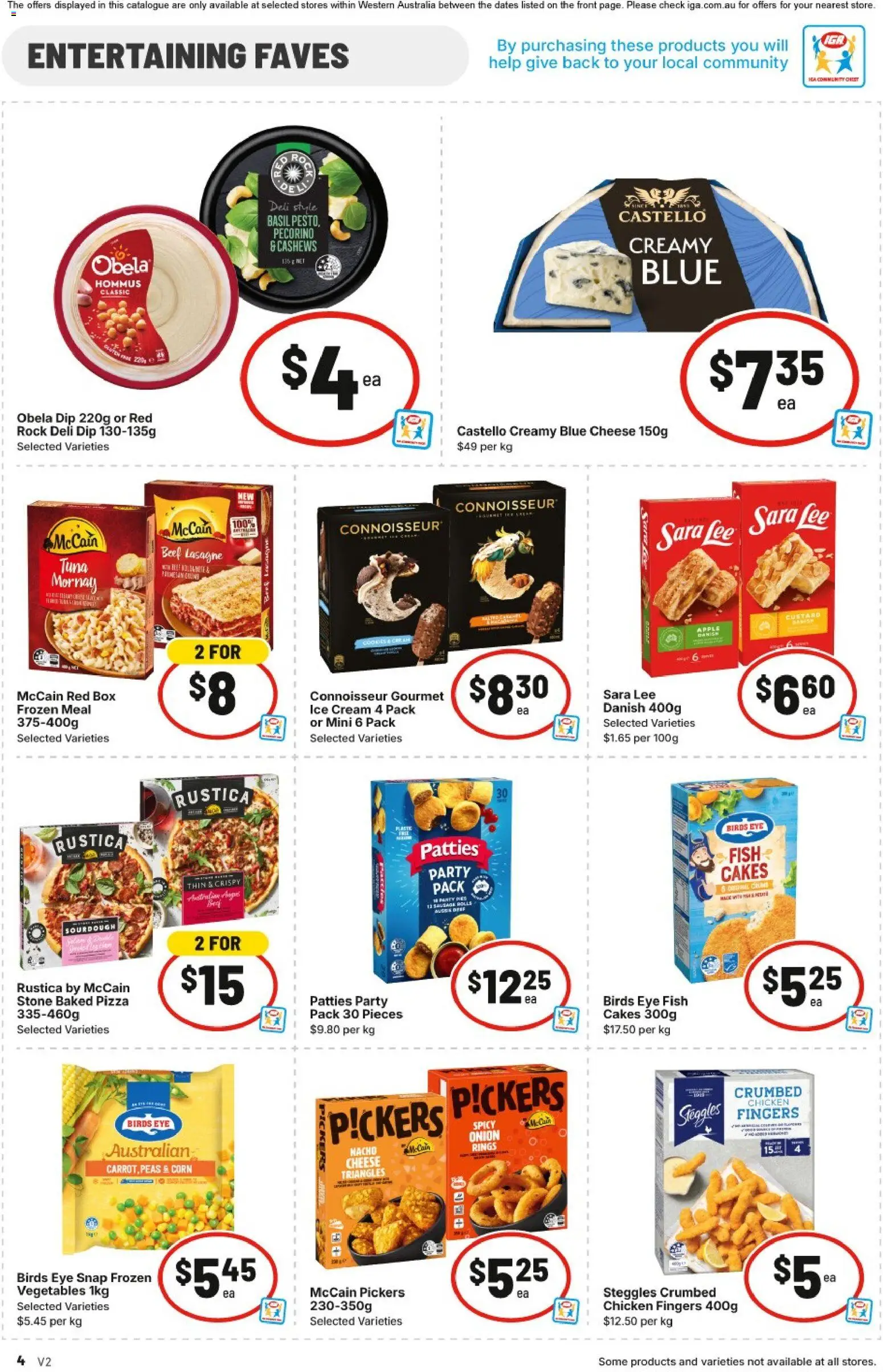 IGA catalogue - valid from 21.01.2026 | Page: 4 | Products: Cheese, Fish, Ice cream, Sausage