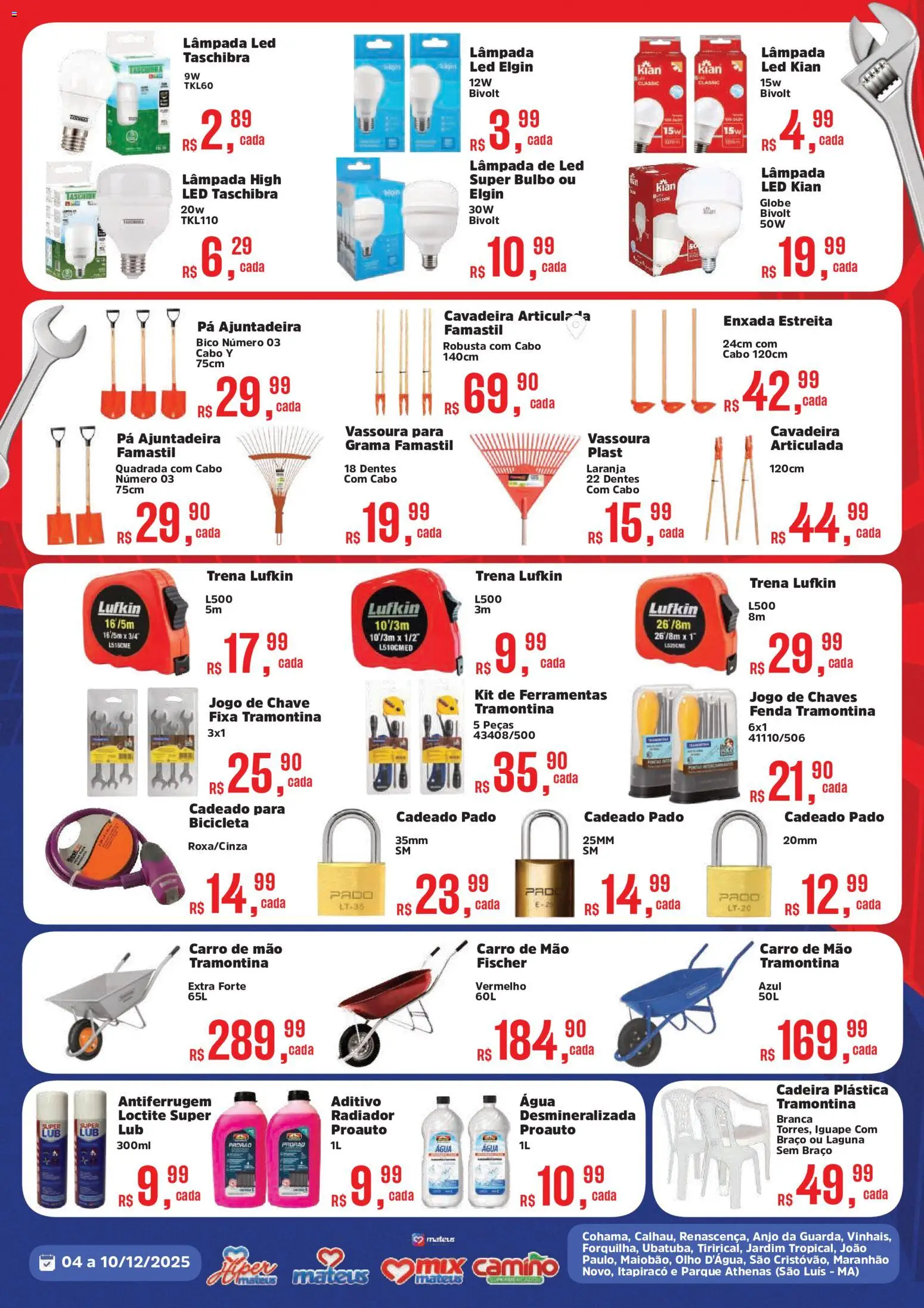 Mateus Folheto - válido de 04.12.2025 | Página: 2 | Produtos: Enxada, Pá, Cabo, Trena