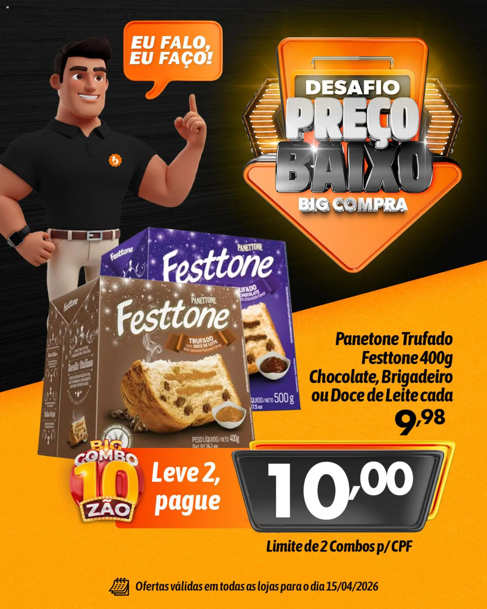 Big Compra Folheto - válido de 15.04.2026 | Página: 5 | Produtos: Leite, Chocolate, Doce de leite, Panetone