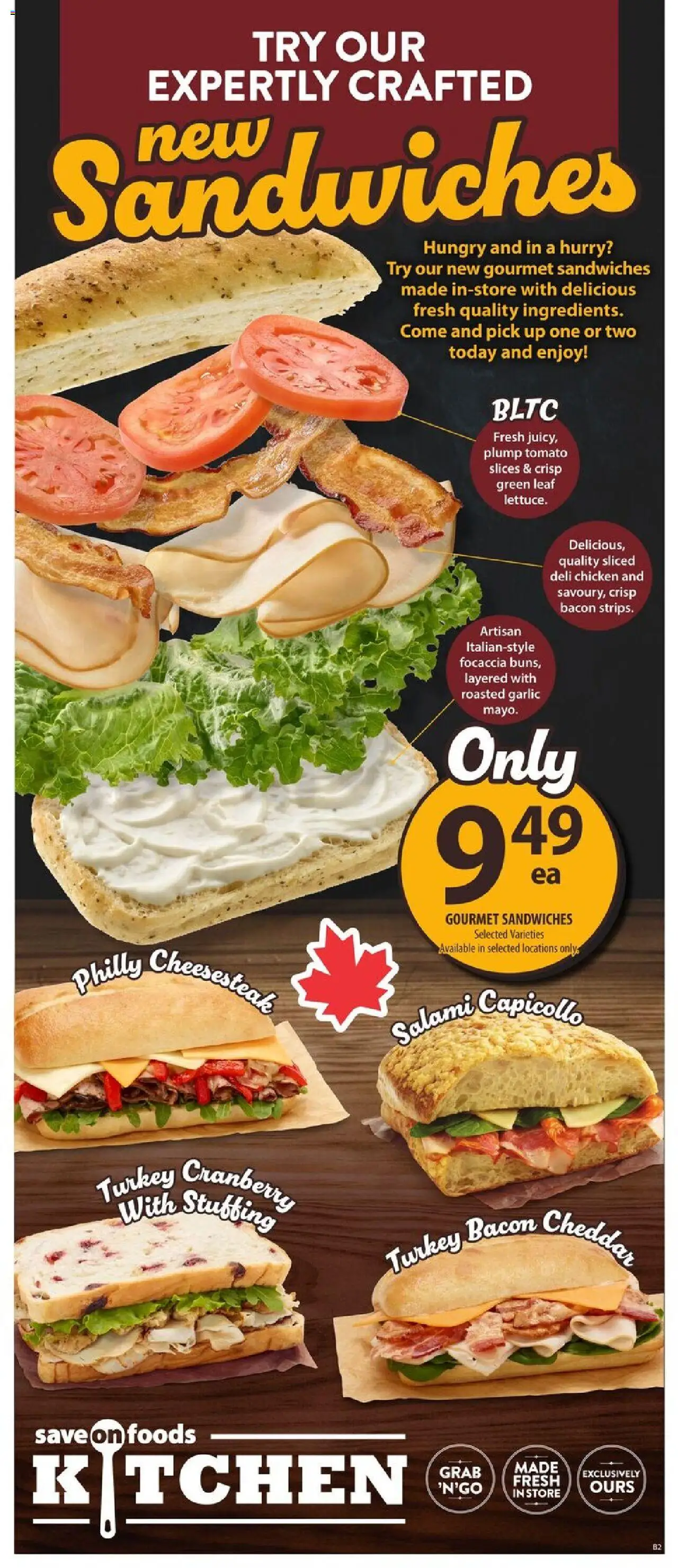 Save on foods flyer valid from 16.10.2025 | Page: 13 | Products: Turkey, Salami, Chicken