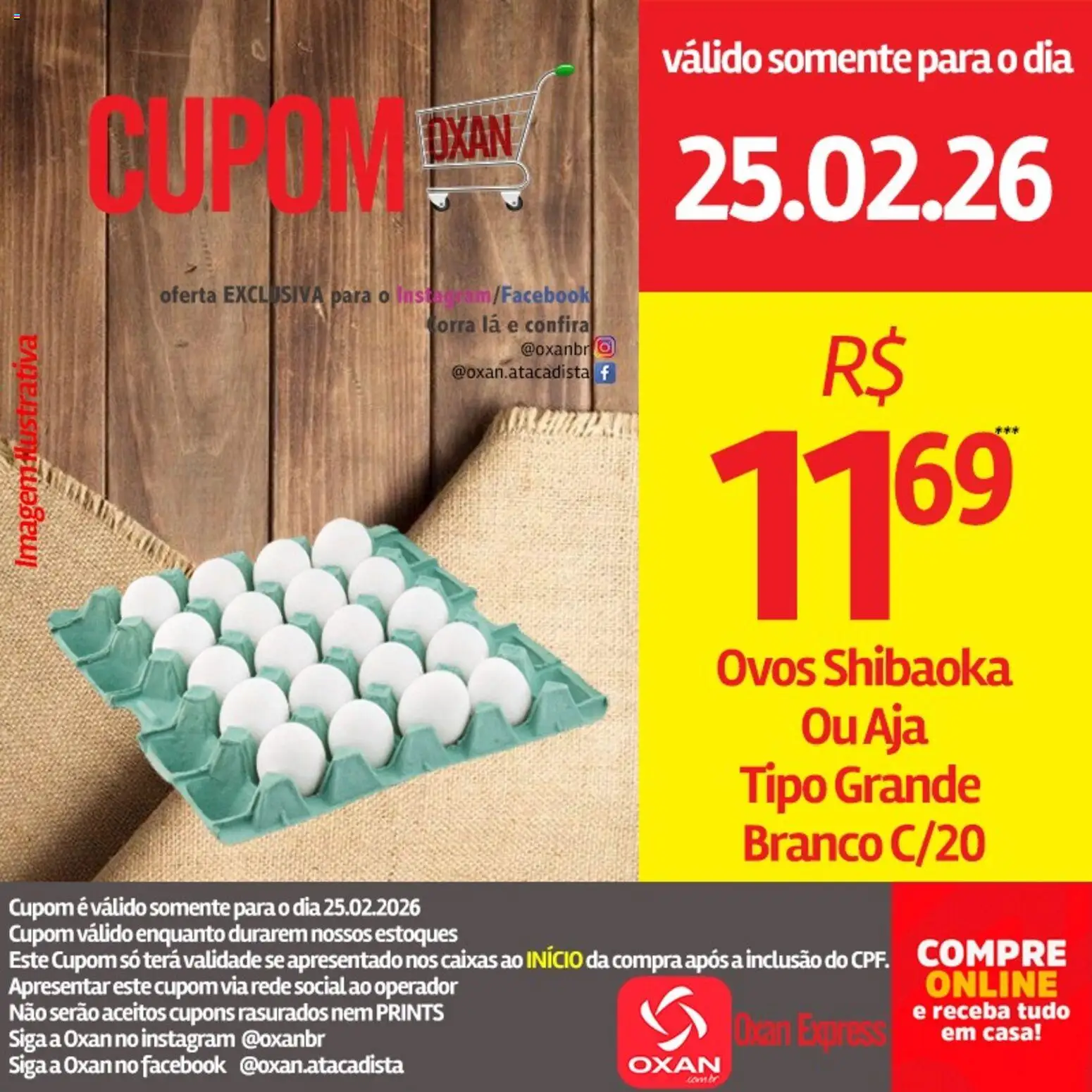 Oxan Atacadista Folheto - válido de 25.02.2026 | Página: 8 | Produtos: Ovos