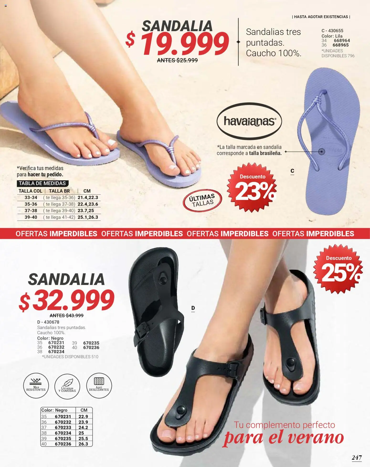 Carmel revista - valida desde el 01.02.2026 | Página: 247 | Productos: Sandalias, Té