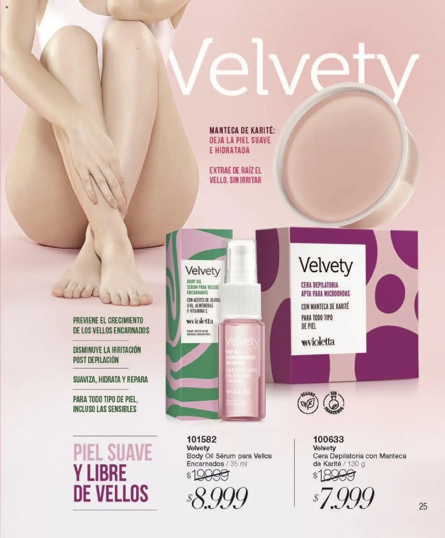 Violetta - Violetta Cosméticos │ válido desde el 18.03.2026 | Página: 25 | Productos: Body, Almendras, Cera, Microondas