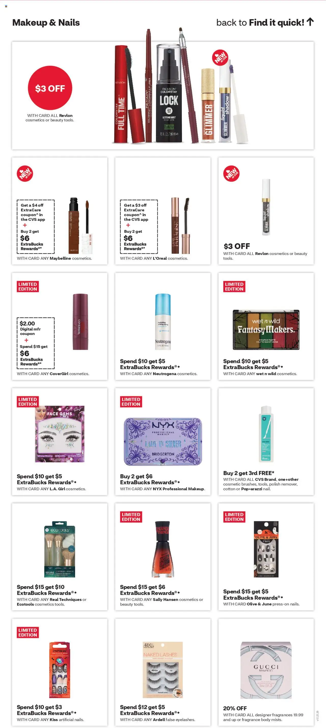 CVS Pharmacy Weekly Ad - CT - valid from 19.10.2025 | Page: 12 | Products: Ink, Fragrance, Setting Spray, Lip Liner
