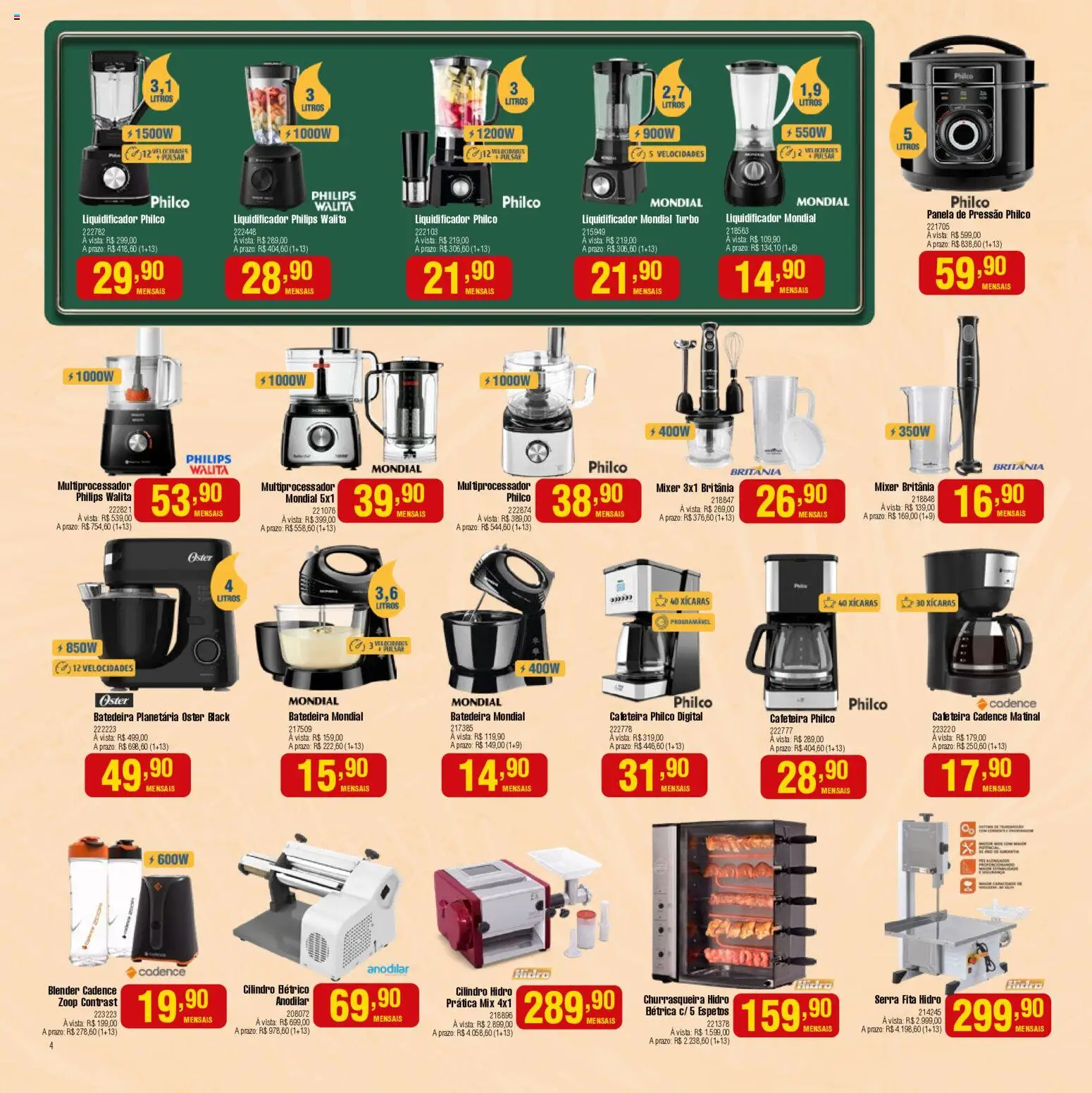 Berlanda Folheto - válido de 01.12.2025 | Página: 4 | Produtos: Panela, Liquidificador, Panela de pressão, Xícaras