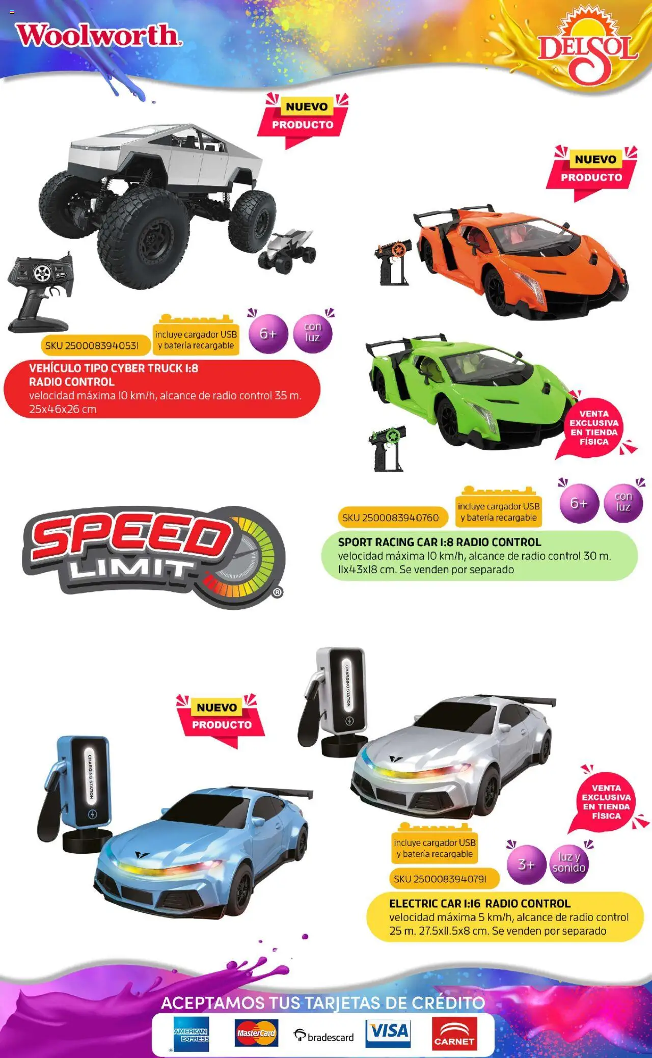 Nuevas ofertas de Del Sol y Woolworth válidas en toda la República Mexicana desde el 07.10.2025. ¡Encuentra las mejores ofertas en Del Sol y Woolworth - Catálogo Castillo Del Juguete! | Página: 180 | Productos: Usb, Radio, Cargador, Batería