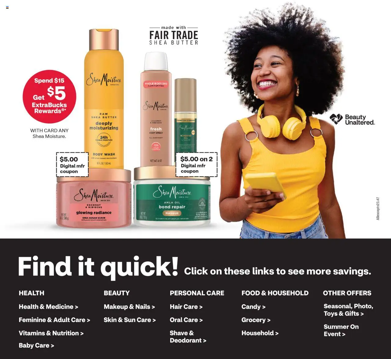 CVS Pharmacy - Weekly Ad - ME - valid from 15.06.2025 | Page: 5 | Products: Oil, Deodorant, Body Wash, Sugar