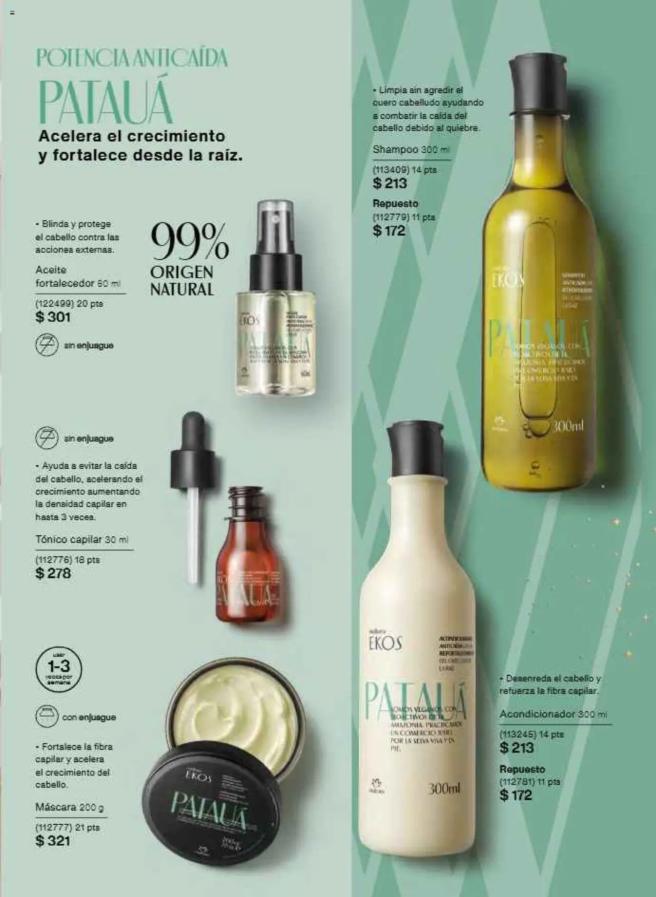 Nuevas ofertas de Natura válidas en toda la República Mexicana desde el 22.11.2025. ¡Encuentra las mejores ofertas en Natura campaña 17 2025! | Página: 133 | Productos: Máscara, Aceite, Acondicionador