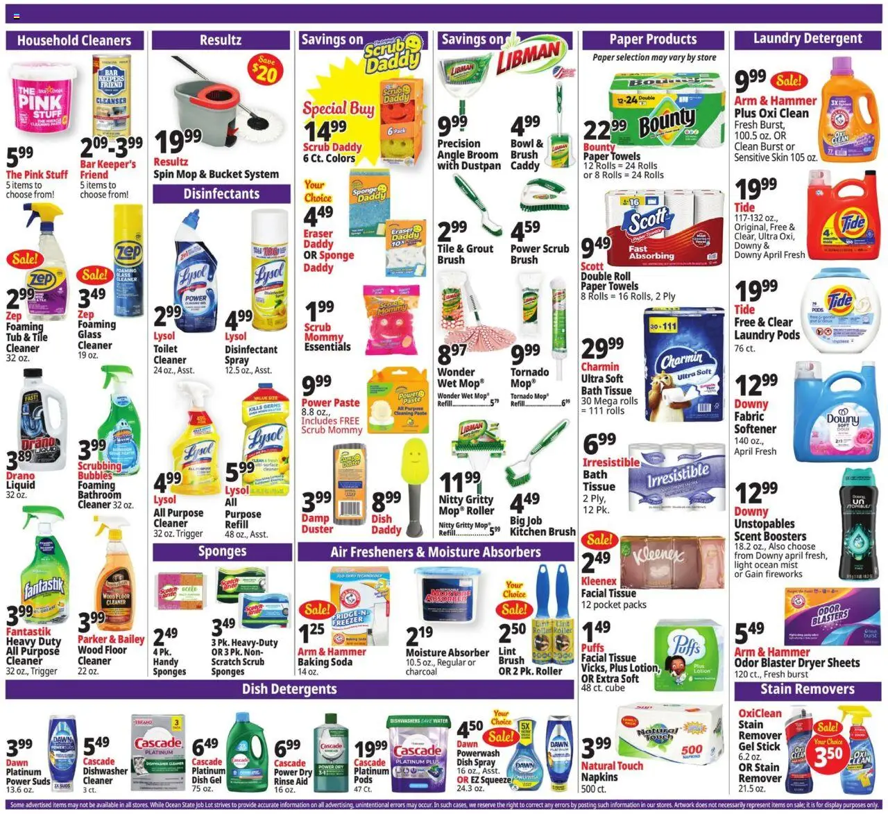 Ocean State Job Lot Weekly Ad - MA - valid from 18.09.2025 | Page: 15 | Products: Stain remover, Detergent, Sponge, Dryer