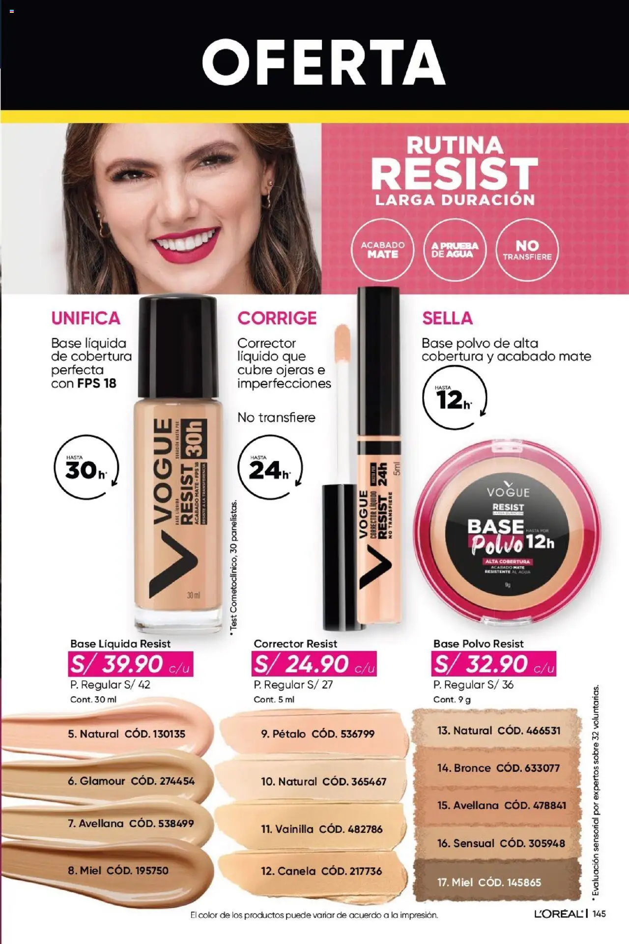 Catálogo Azzorti válido desde 28.05.2025 | Página: 147 | Productos: Corrector, Polvo