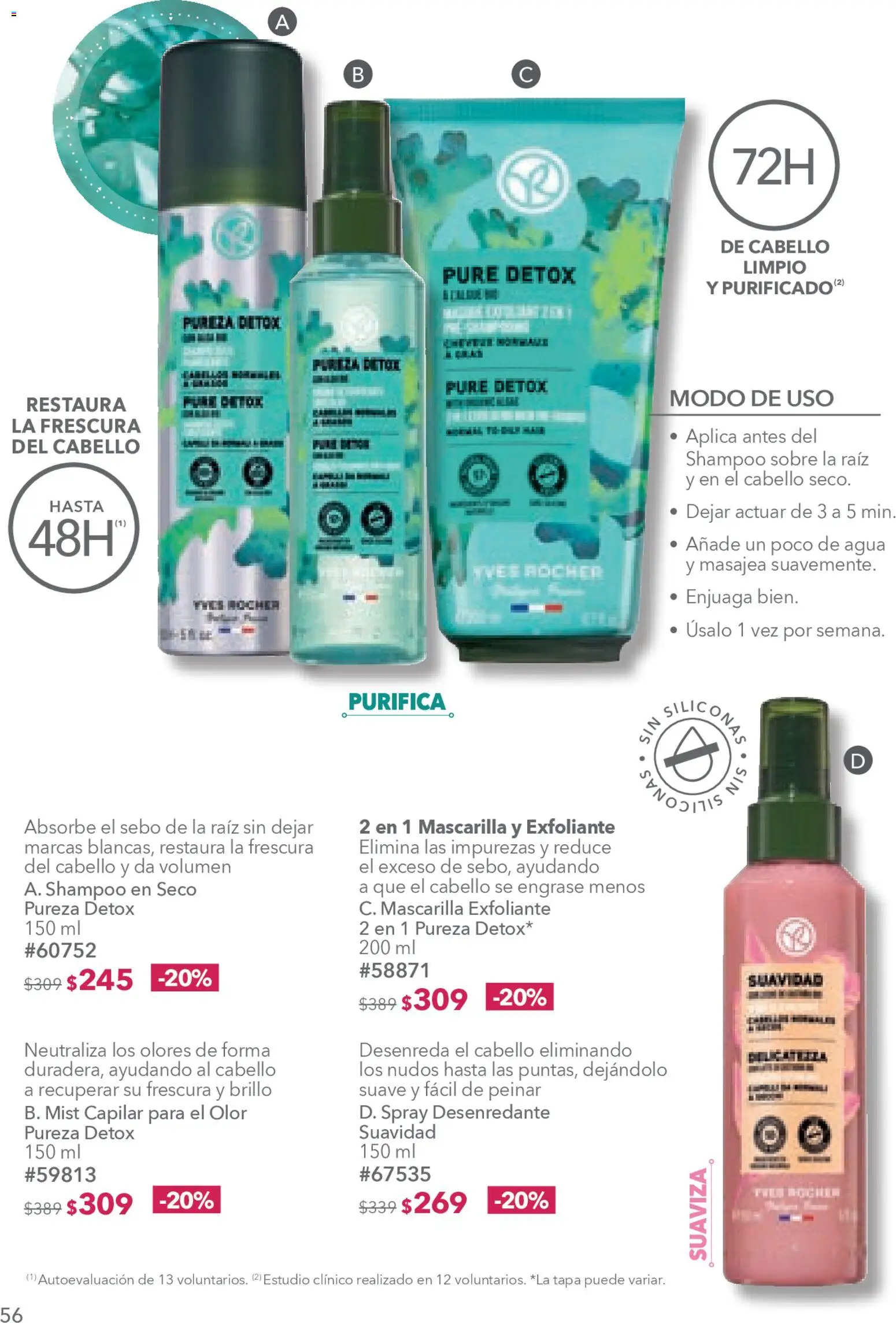 Nuevas ofertas de Yves Rocher válidas en toda la República Mexicana desde el 20.01.2026. ¡Encuentra las mejores ofertas en Yves Rocher campaña 2 2026! | Página: 58 | Productos: Agua, Brillo, Mascarilla, Sobre