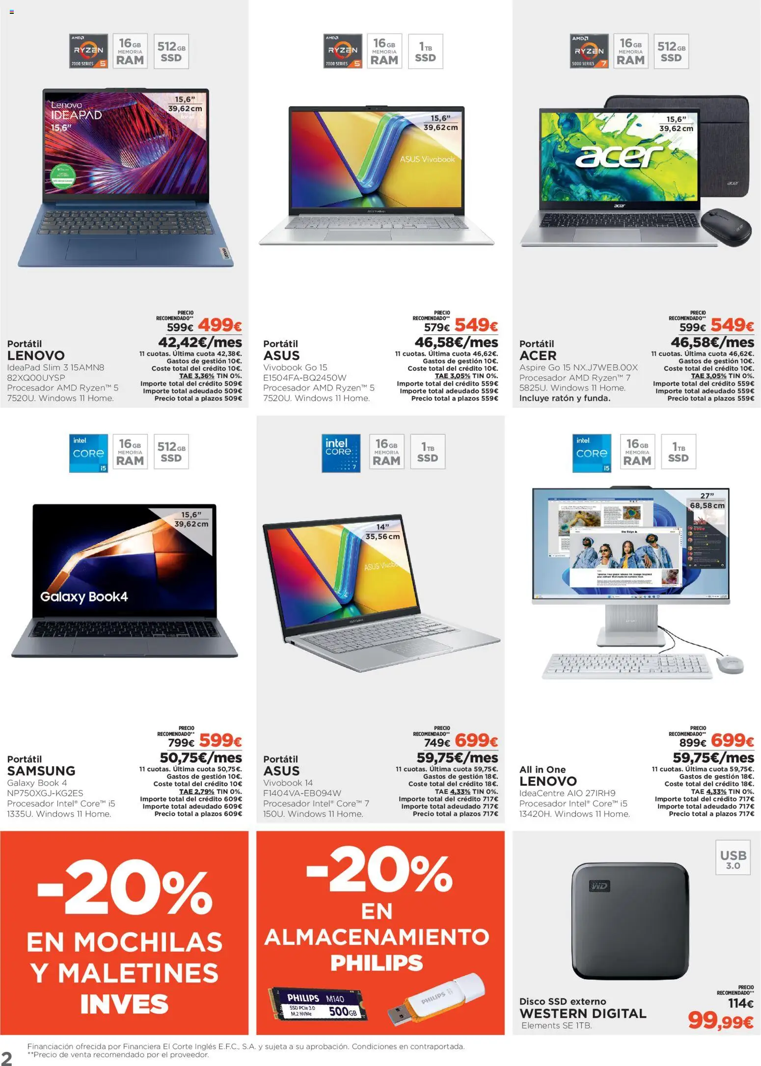 Nuevas ofertas de El Corte Inglés válidas en toda la República Mexicana desde el 07.01.2026. ¡Encuentra las mejores ofertas en El Corte Inglés catálogo Ofertas que ilusionan! | Página: 2 | Productos: Disco